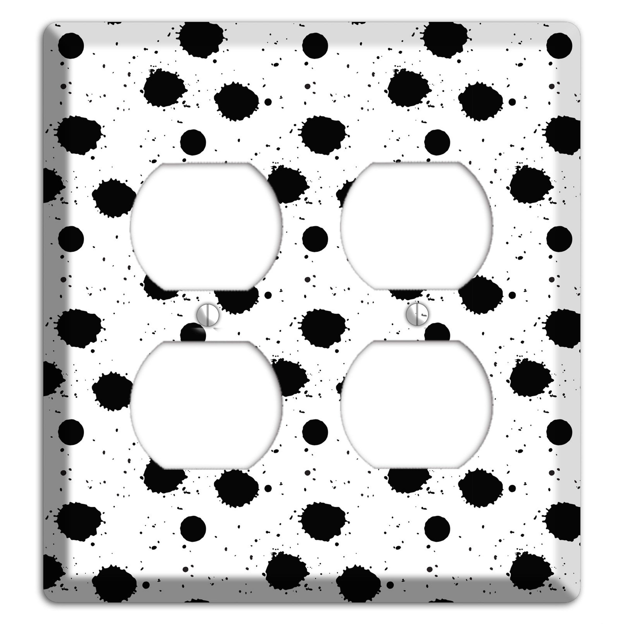 Ink Drops 4 2 Duplex Wallplate