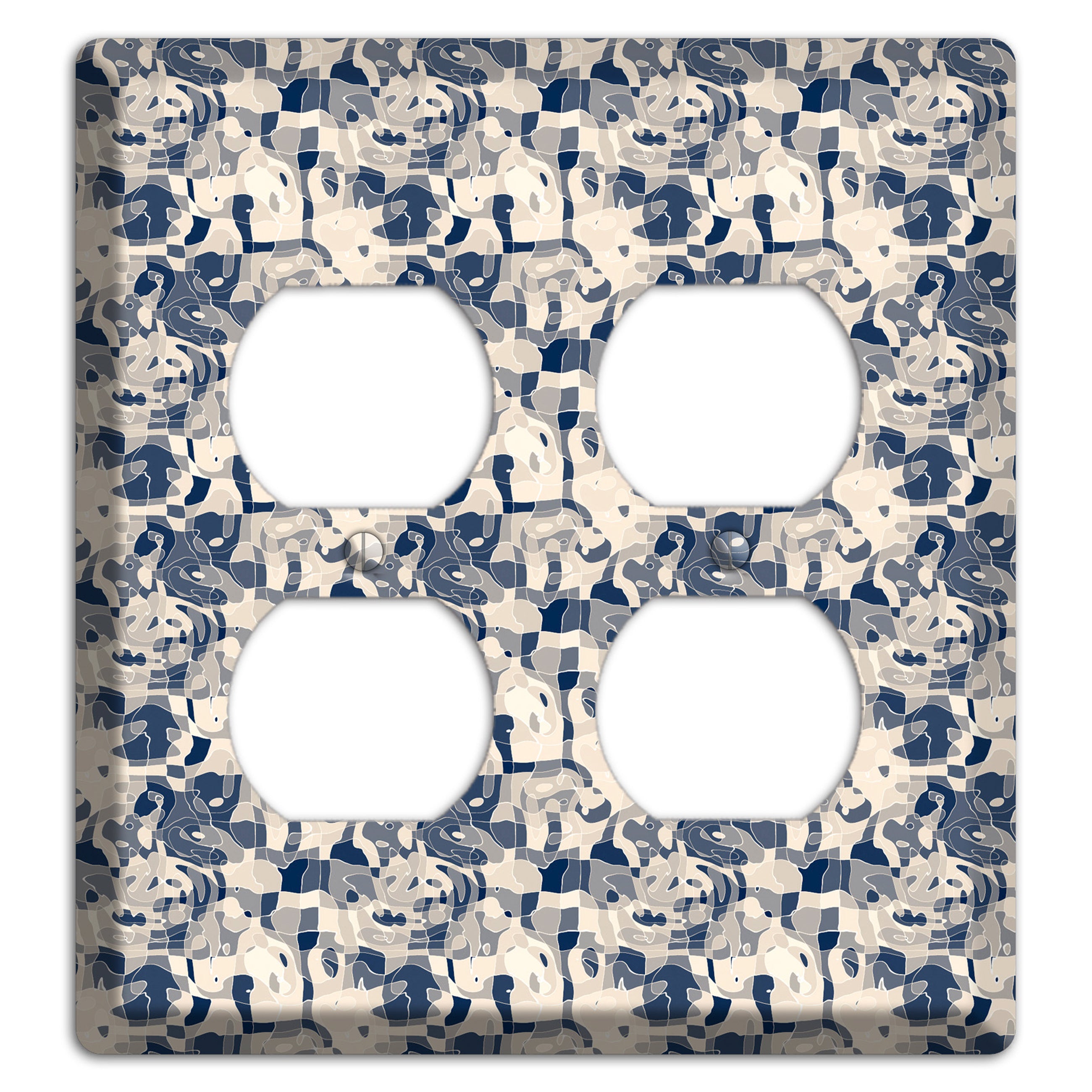 Multi Olive Bubble Dots 2 Duplex Wallplate