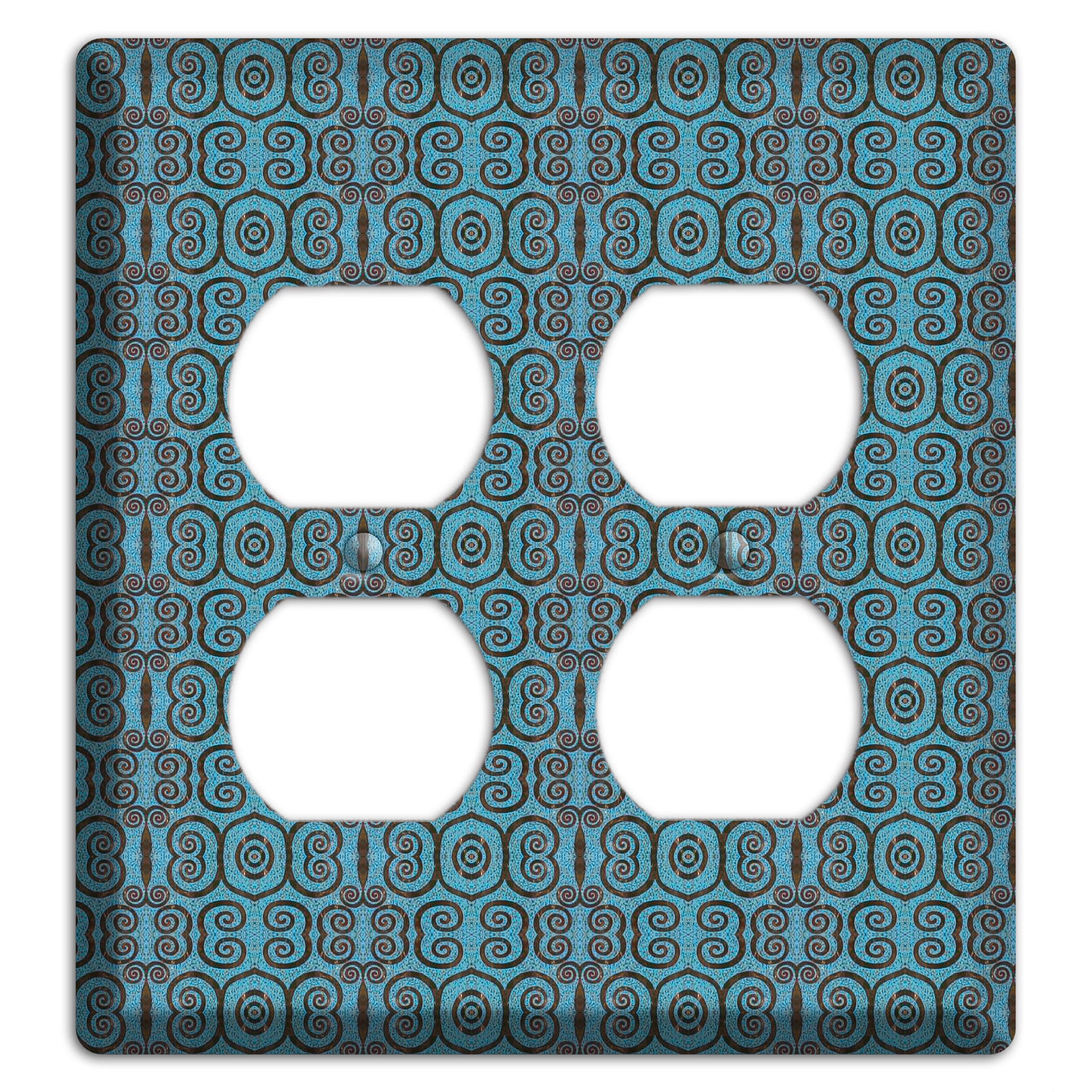 Blue Tapestry 2 Duplex Wallplate