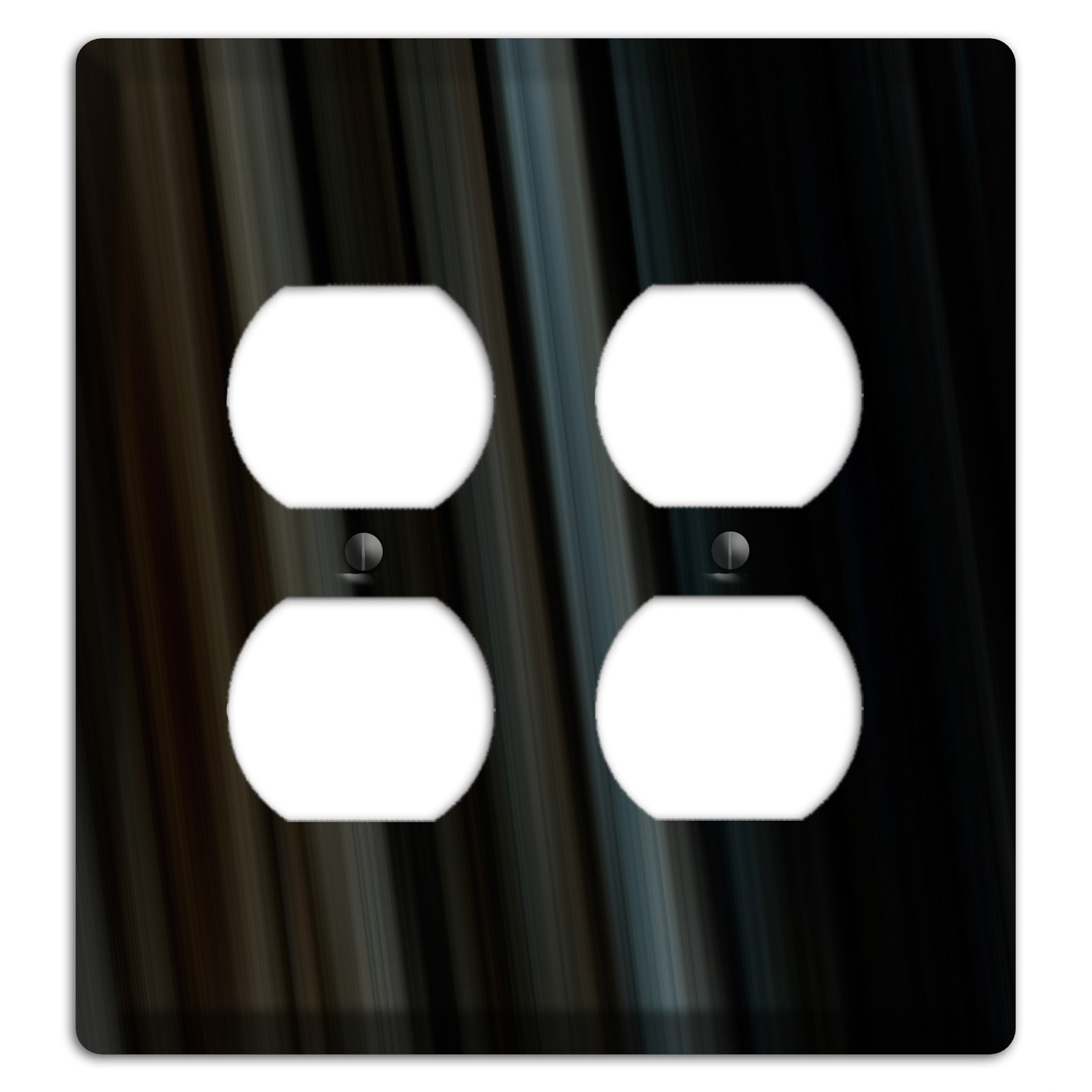 Black Ray of Light 2 Duplex Wallplate