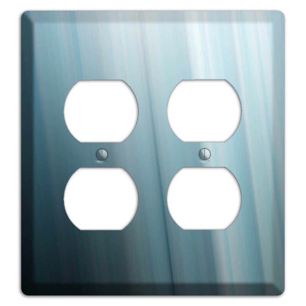 Dusty Blue Ray of Light 2 Duplex Wallplate