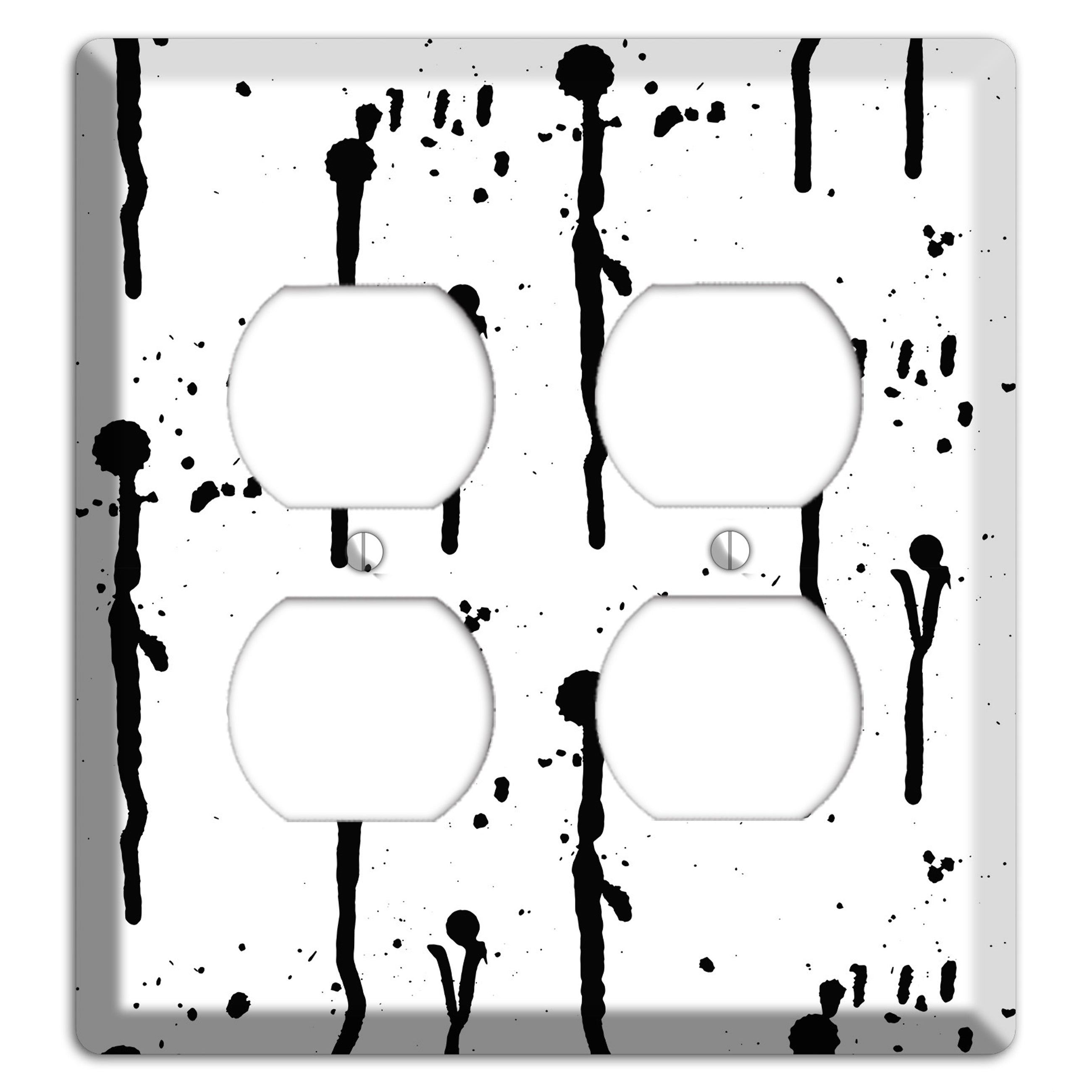 Ink Drips 5 2 Duplex Wallplate