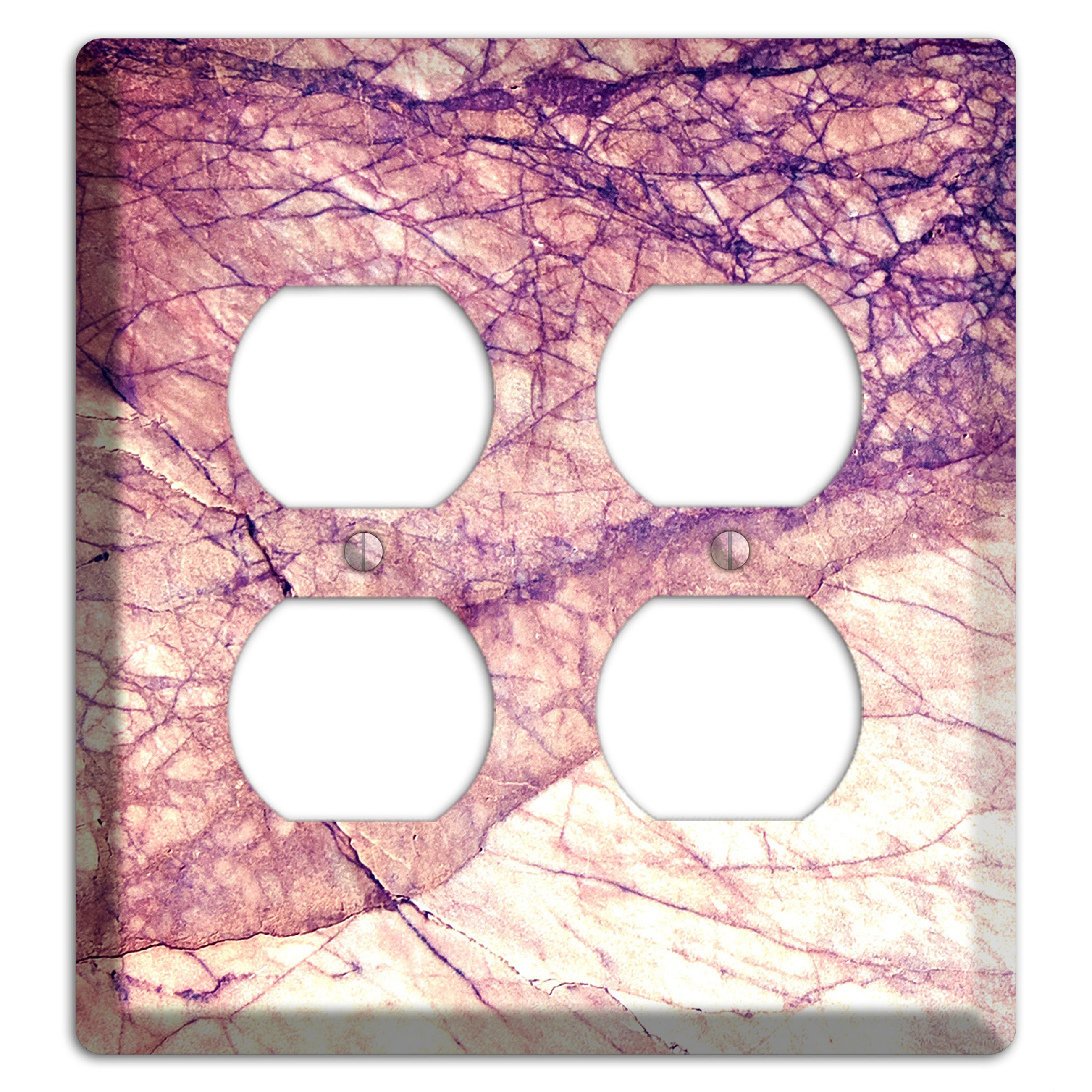 Cavern Pink Marble 2 Duplex Wallplate