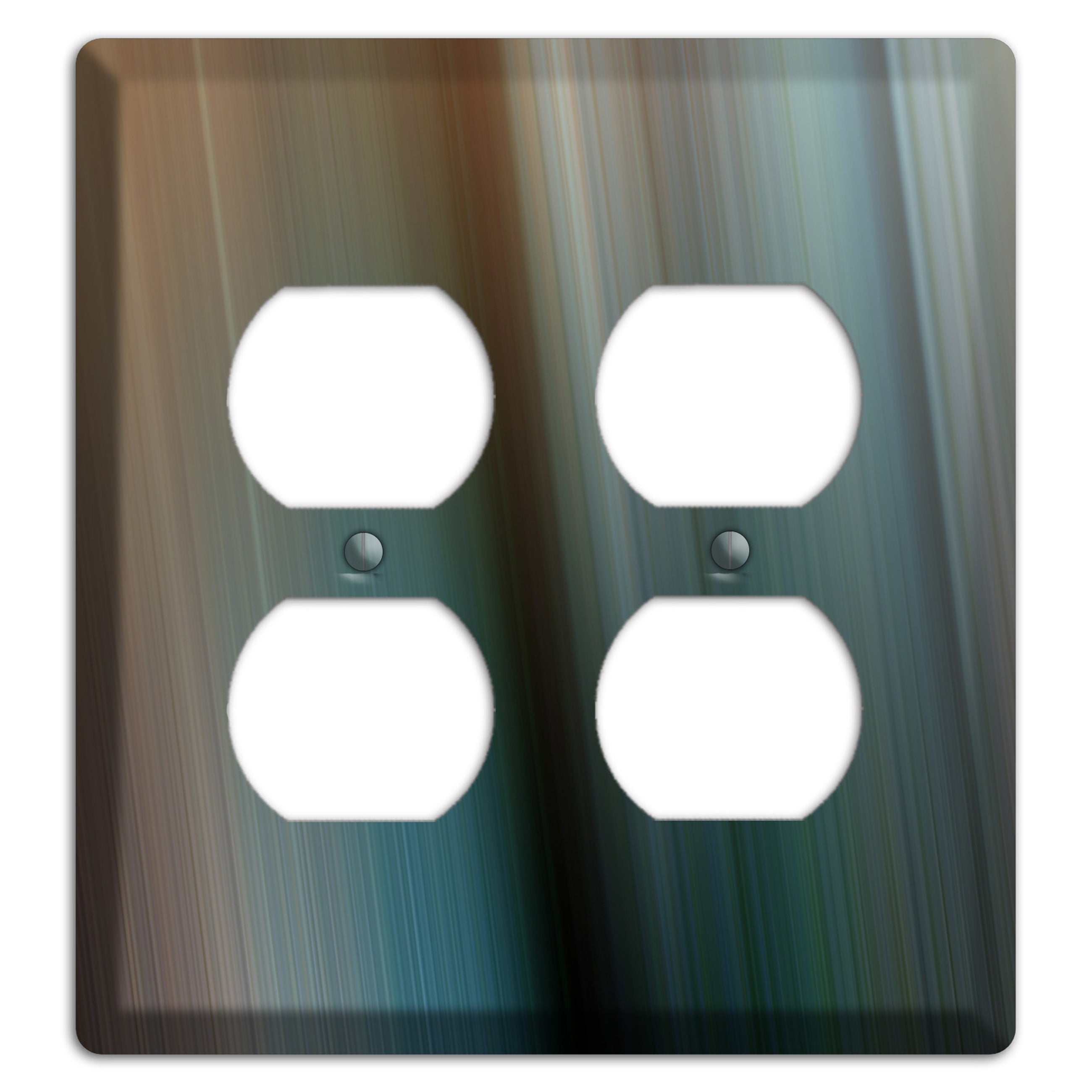 Brown and Blue Ray of Light 2 Duplex Wallplate