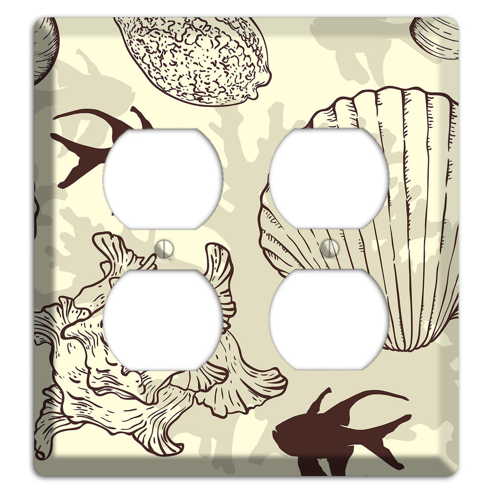 Shells 4 2 Duplex Wallplate