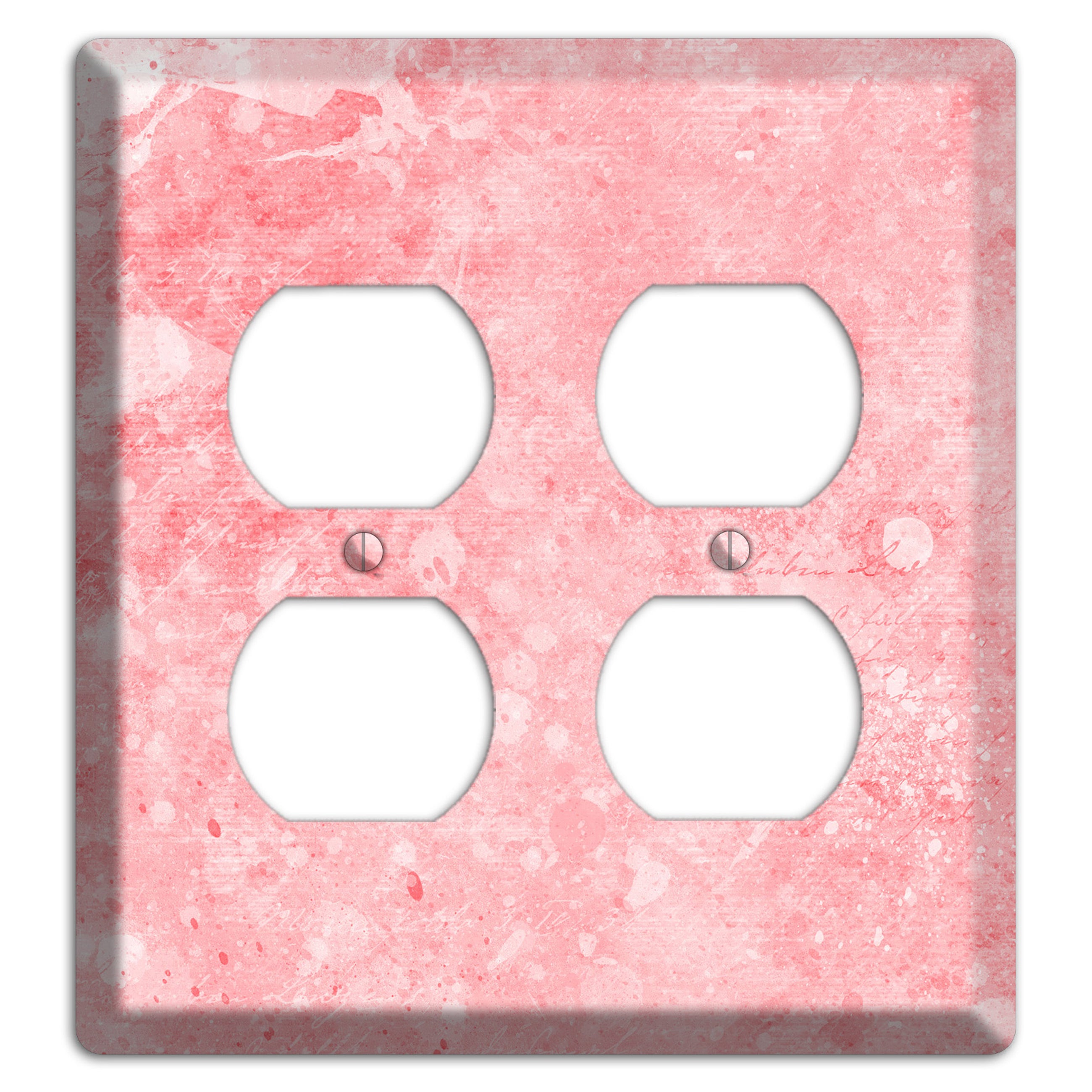Rose Fog Soft Coral 2 Duplex Wallplate