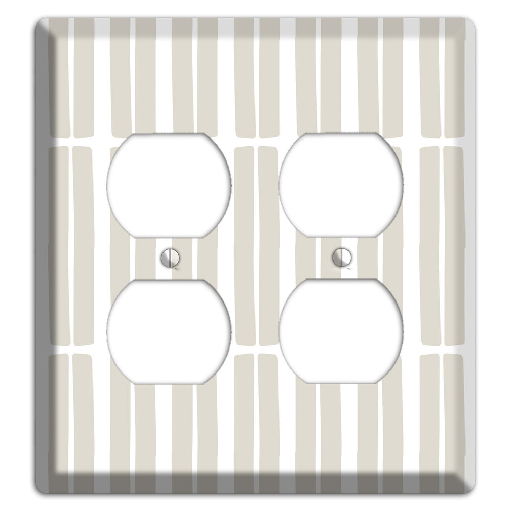 Simple Scandanavian Style FF 2 Duplex Wallplate