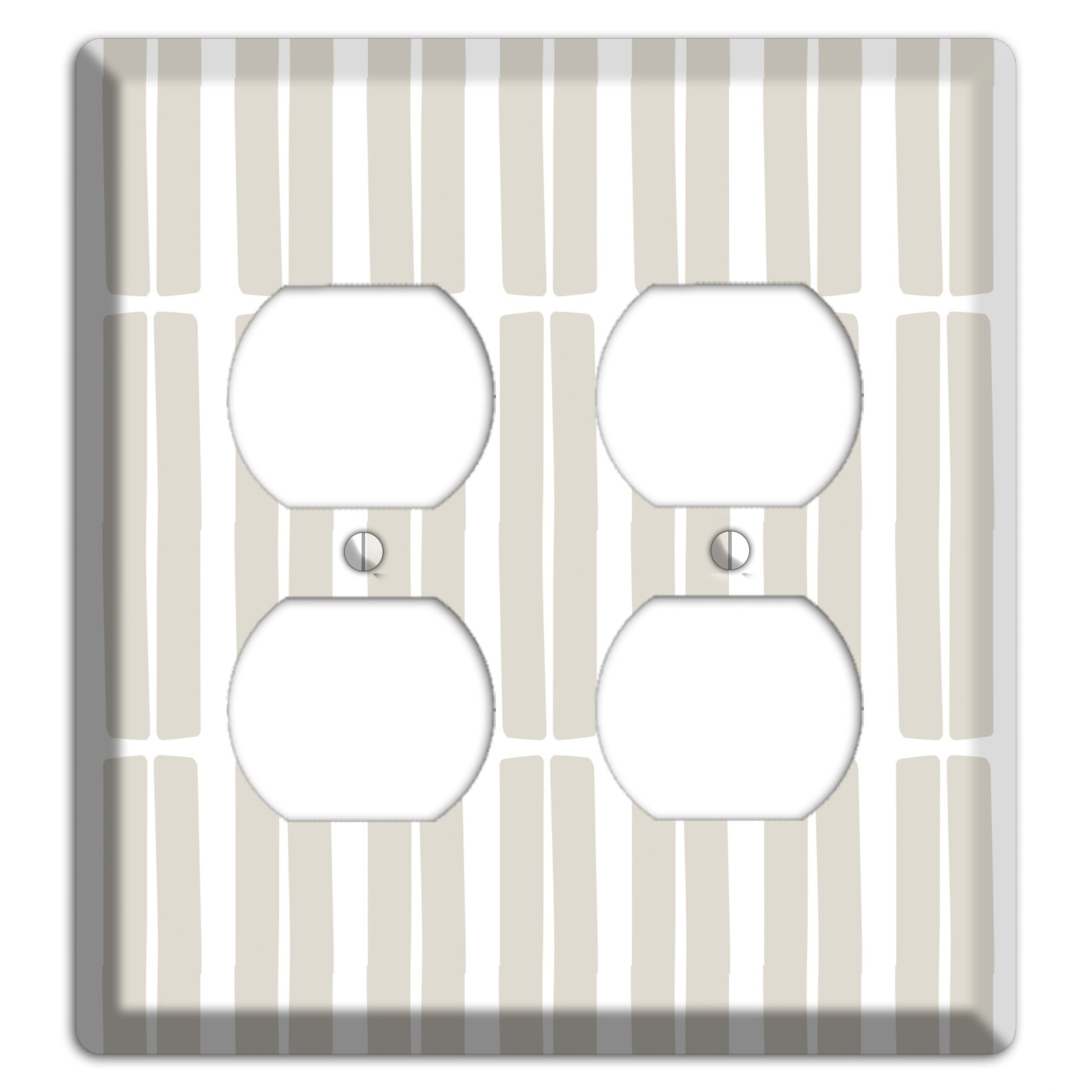 Simple Scandanavian Style FF 2 Duplex Wallplate