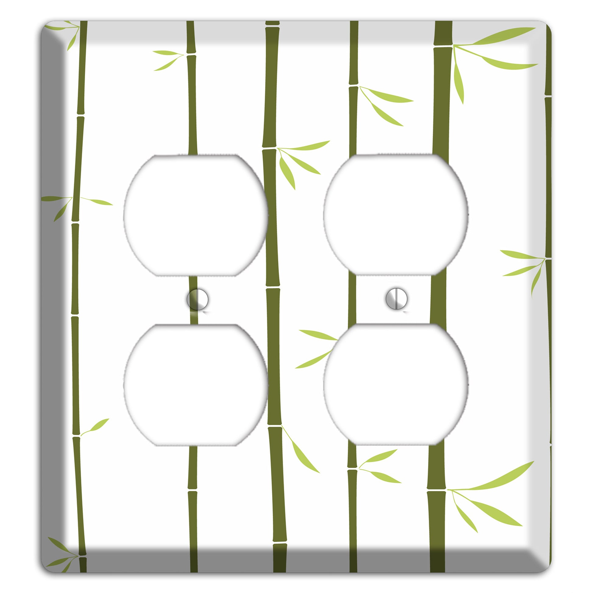 Green Bamboo 2 Duplex Wallplate
