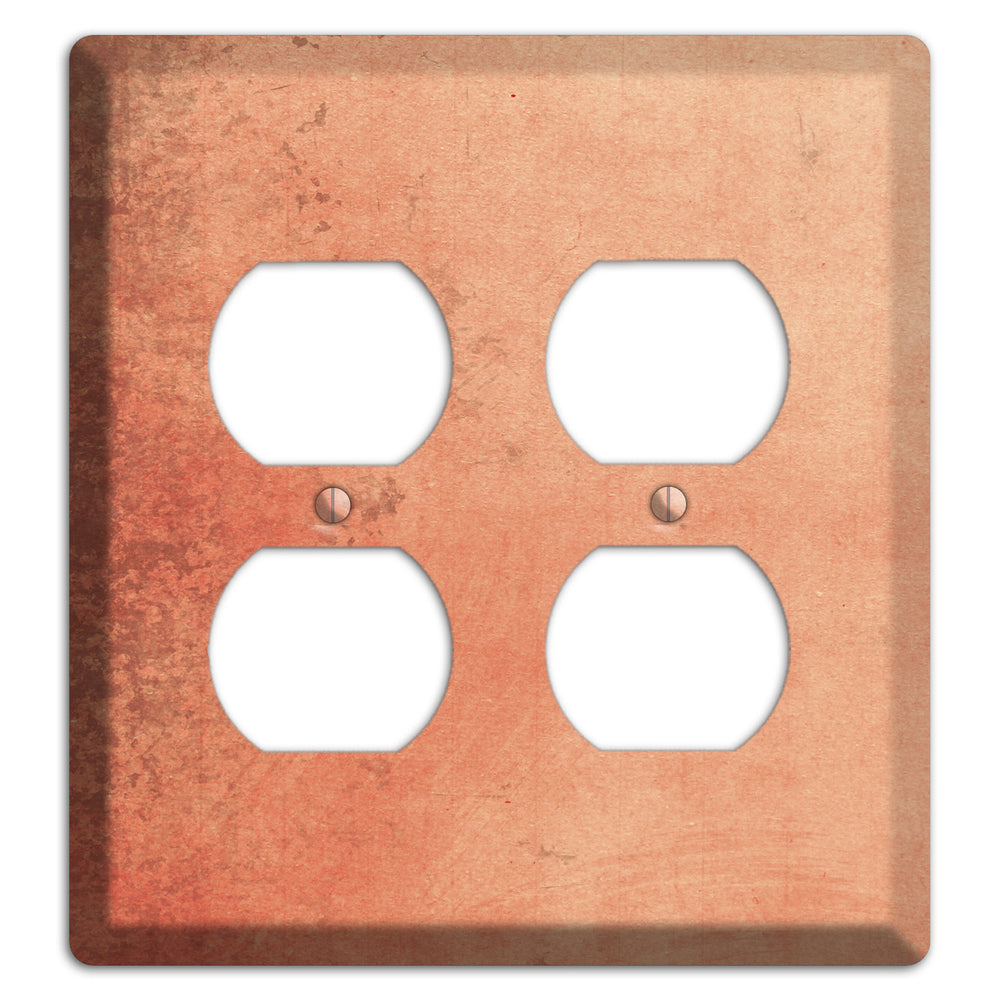 Tonys pink Vintage Grunge 2 Duplex Wallplate