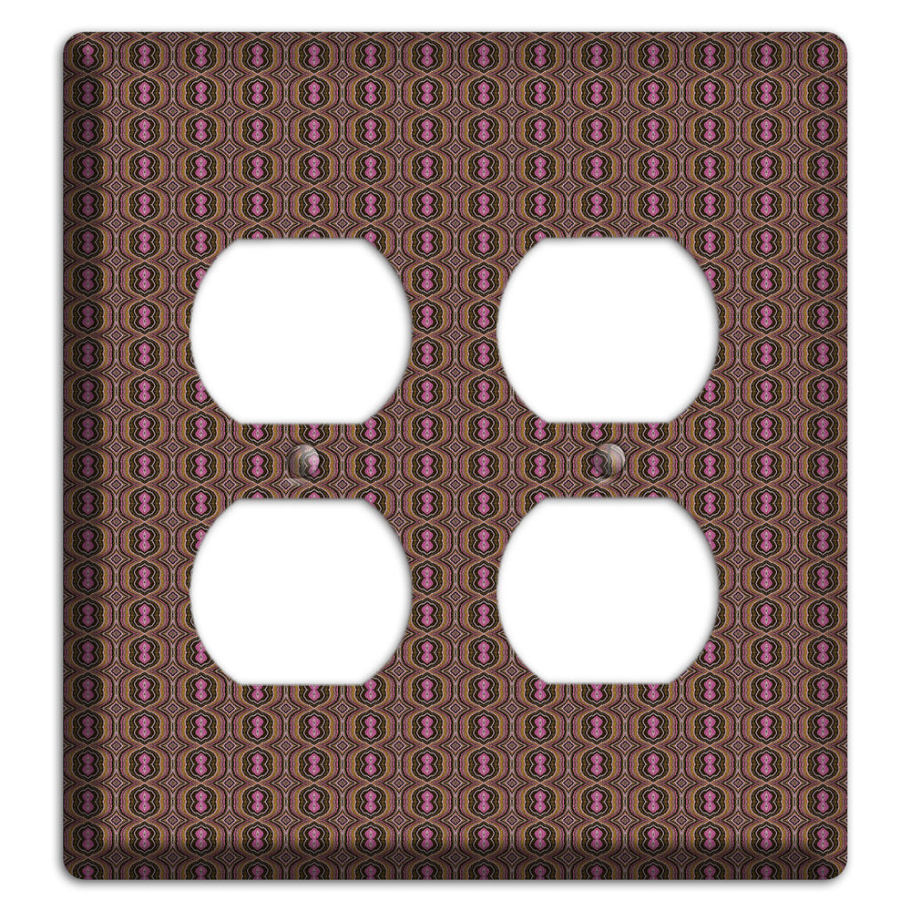 Brown Tapestry 2 Duplex Wallplate