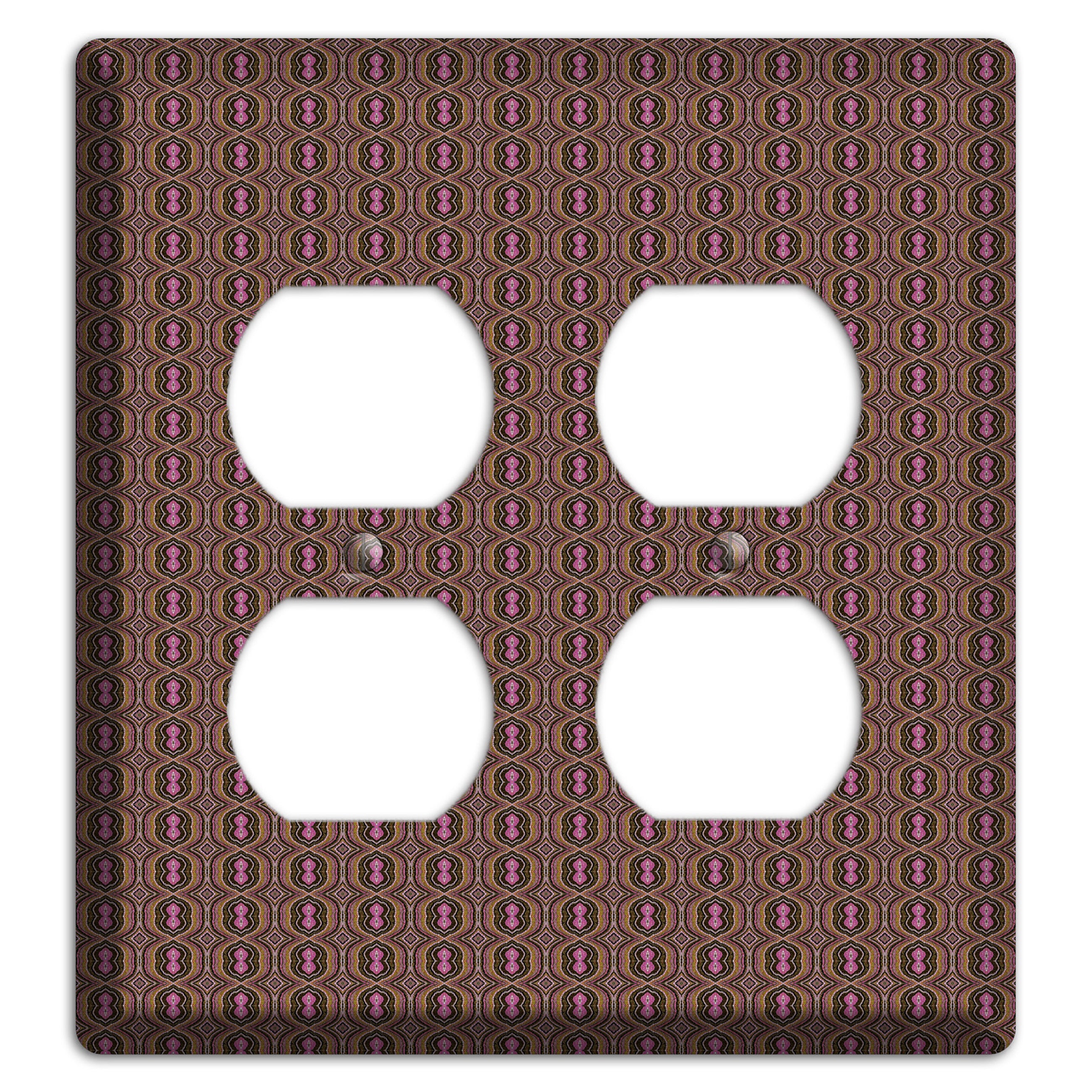 Brown Tapestry 2 Duplex Wallplate