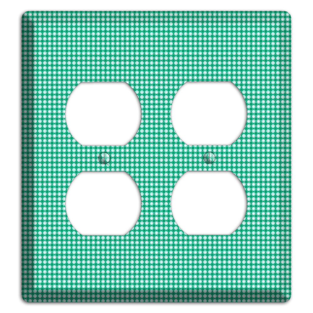 Jade Multi Tiled Geometric 2 Duplex Wallplate