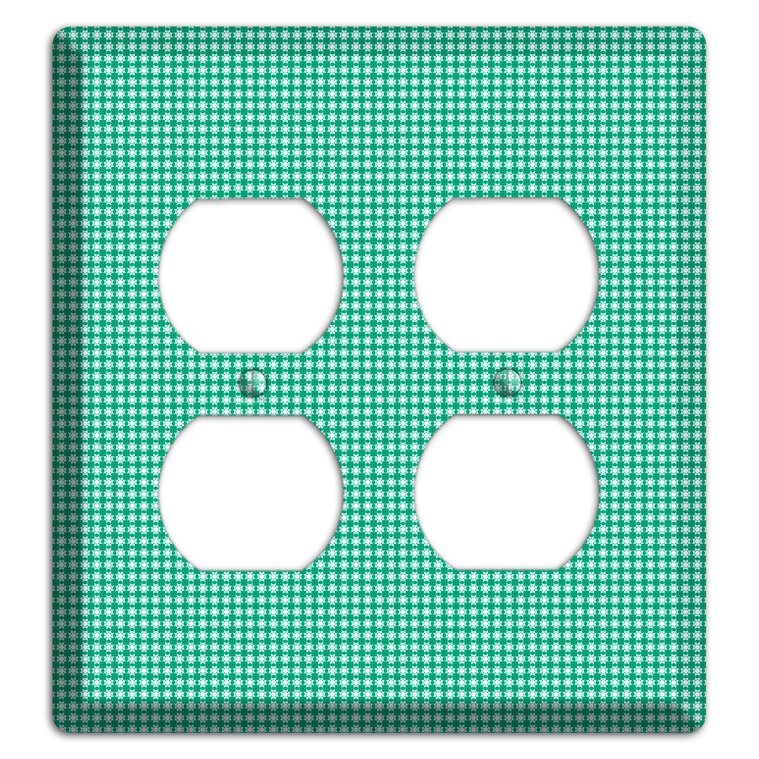 Jade Multi Tiled Geometric 2 Duplex Wallplate