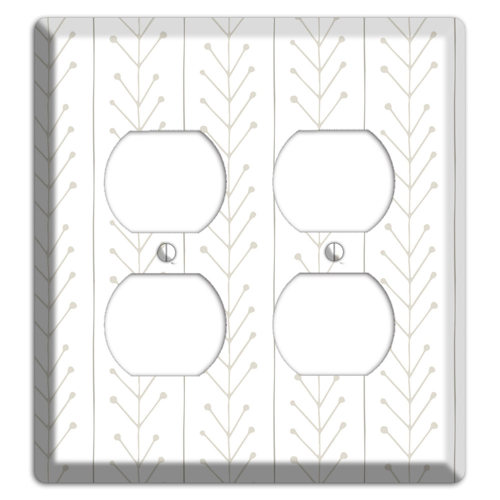 Simple Scandanavian Style F 2 Duplex Wallplate
