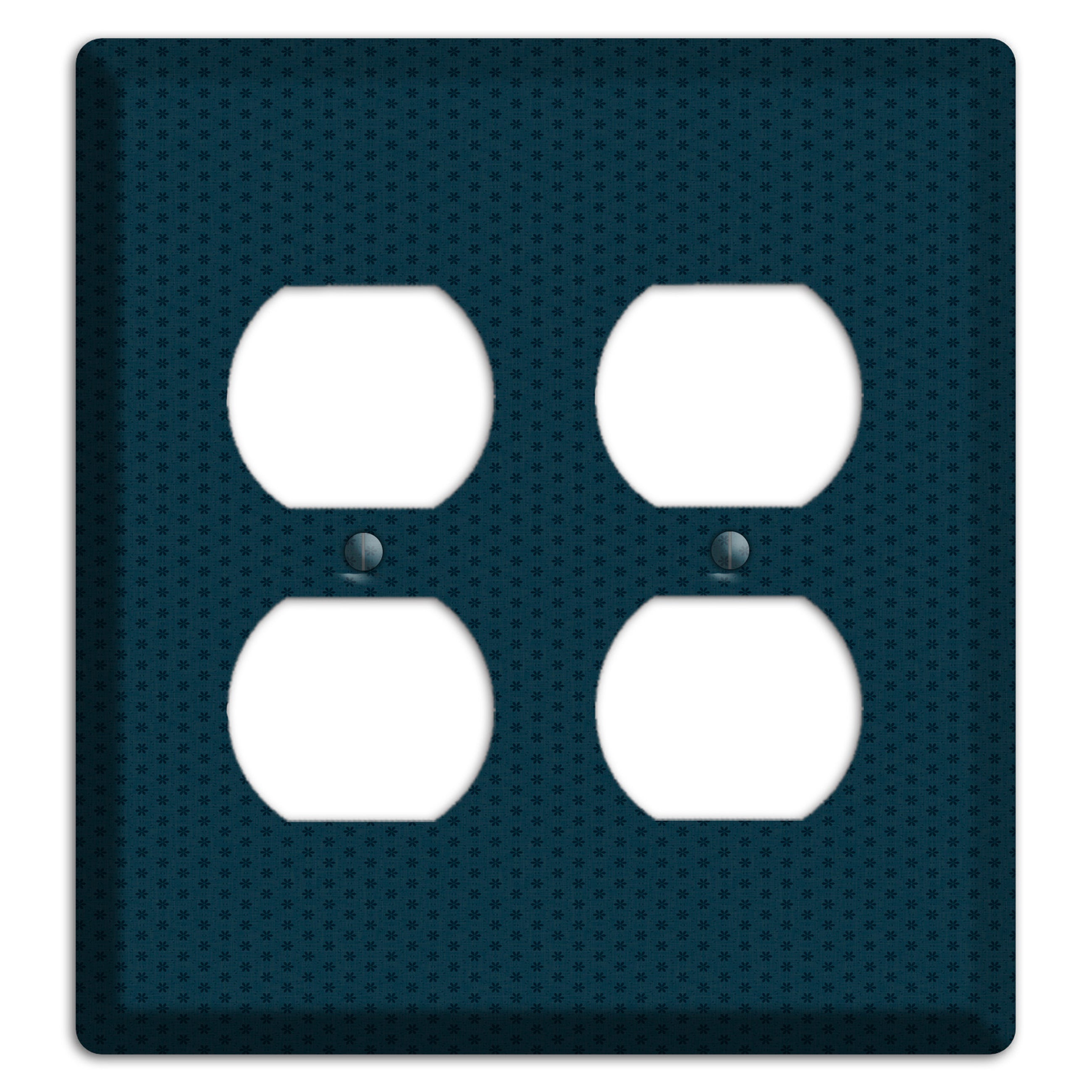 Blue with Tiny Asters 2 Duplex Wallplate