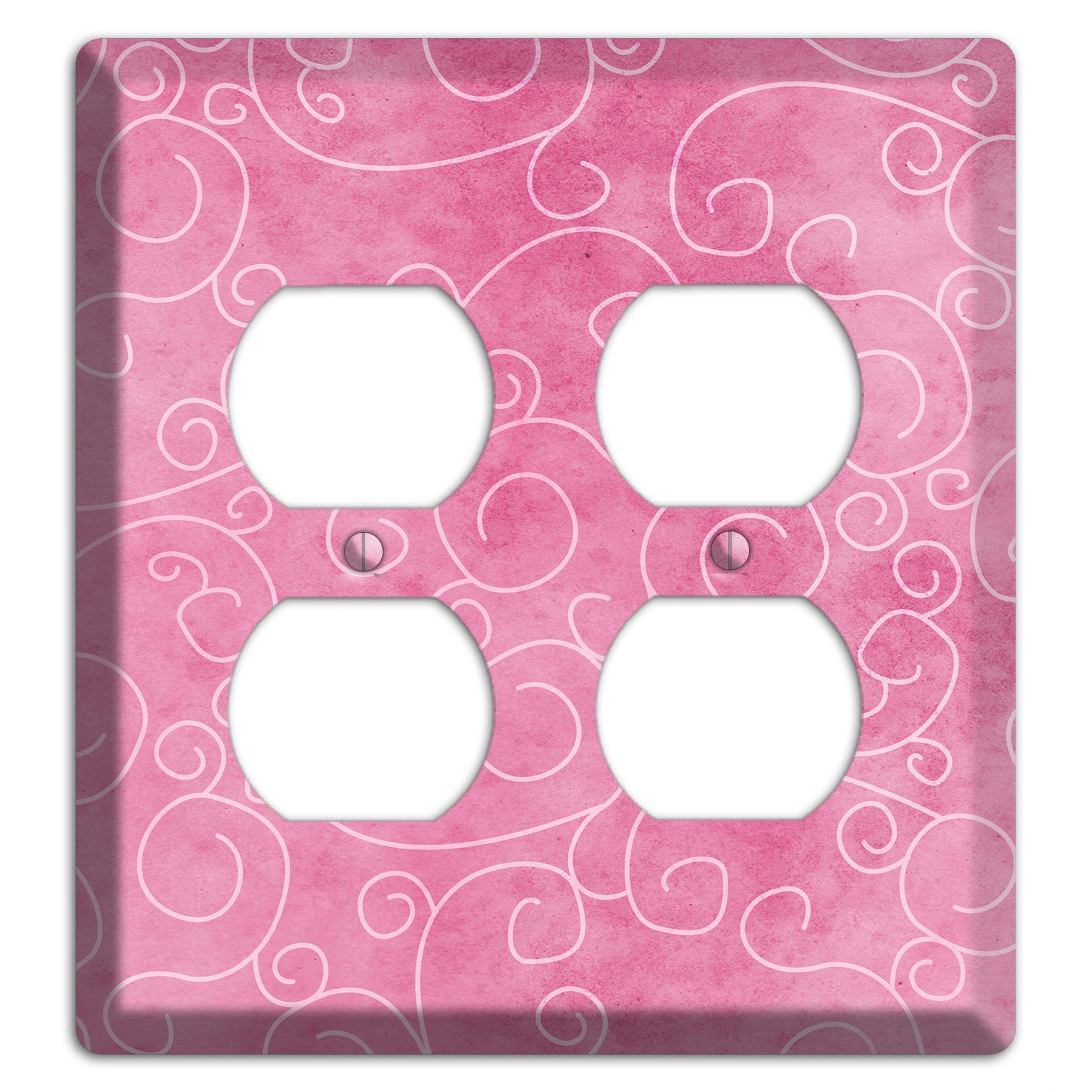 Kobi Pink Texture 2 Duplex Wallplate