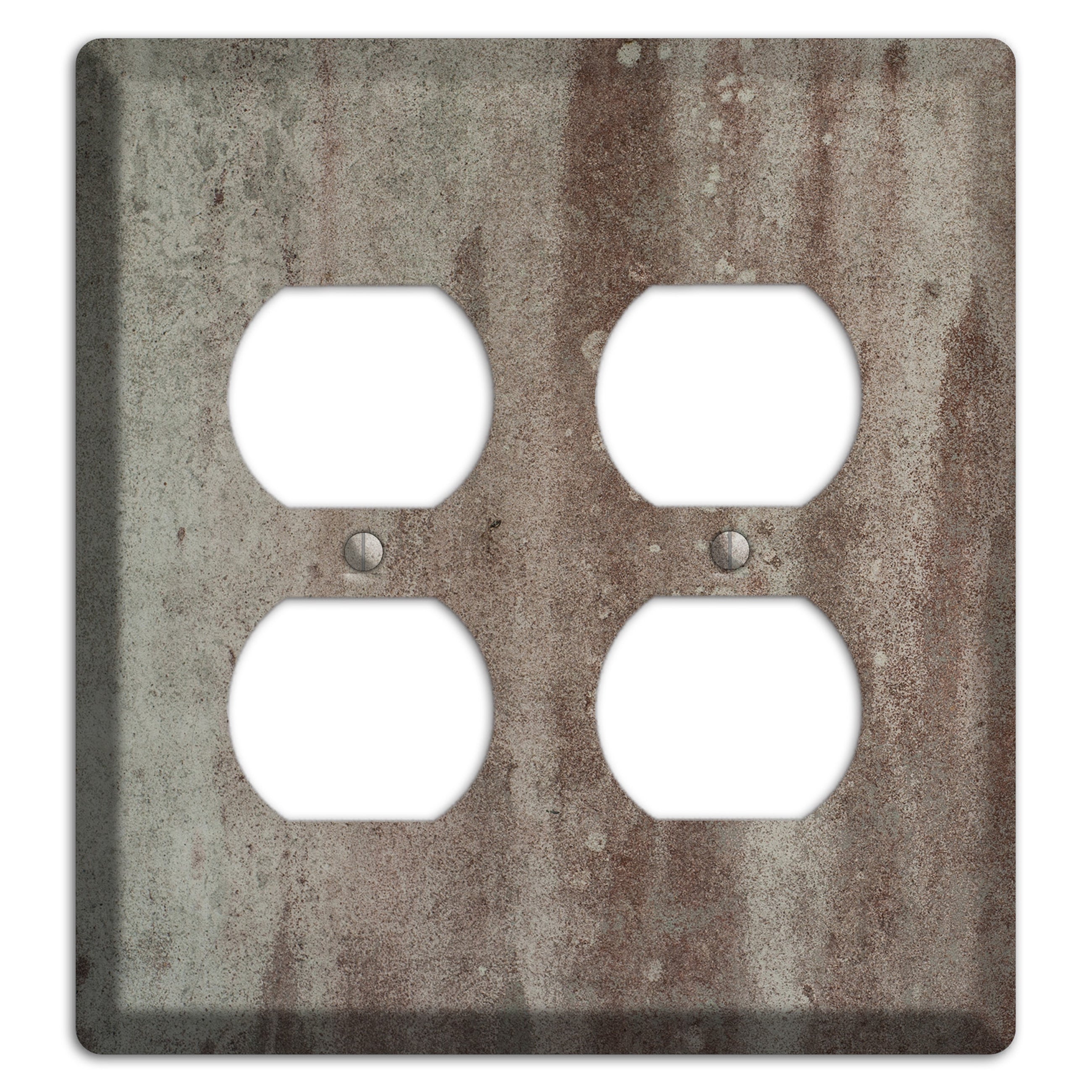 Old Concrete 14 2 Duplex Wallplate