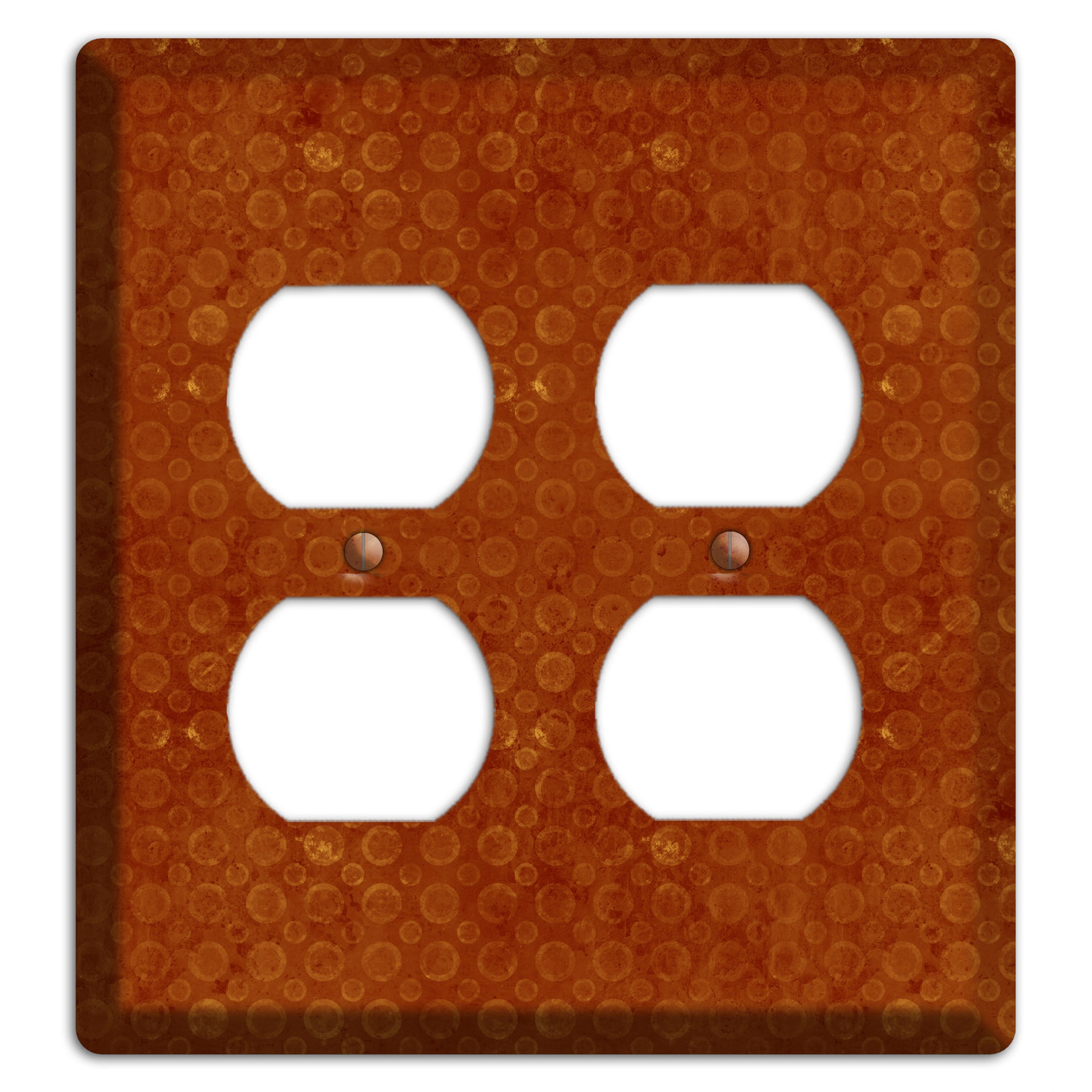 Red Circles 2 Duplex Wallplate