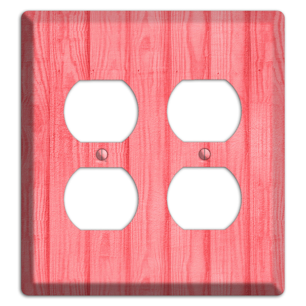 Geraldine Soft Coral 2 Duplex Wallplate