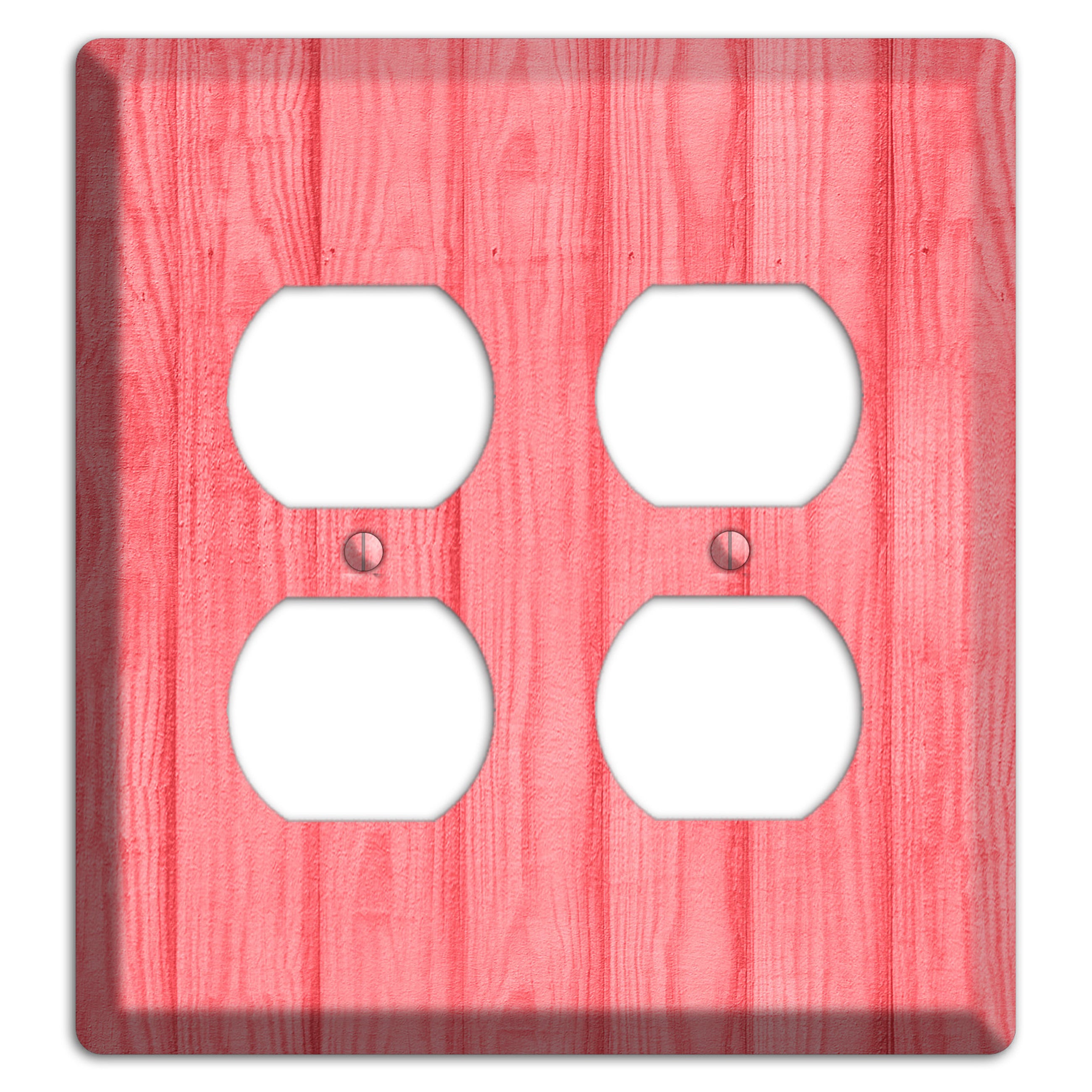Geraldine Soft Coral 2 Duplex Wallplate