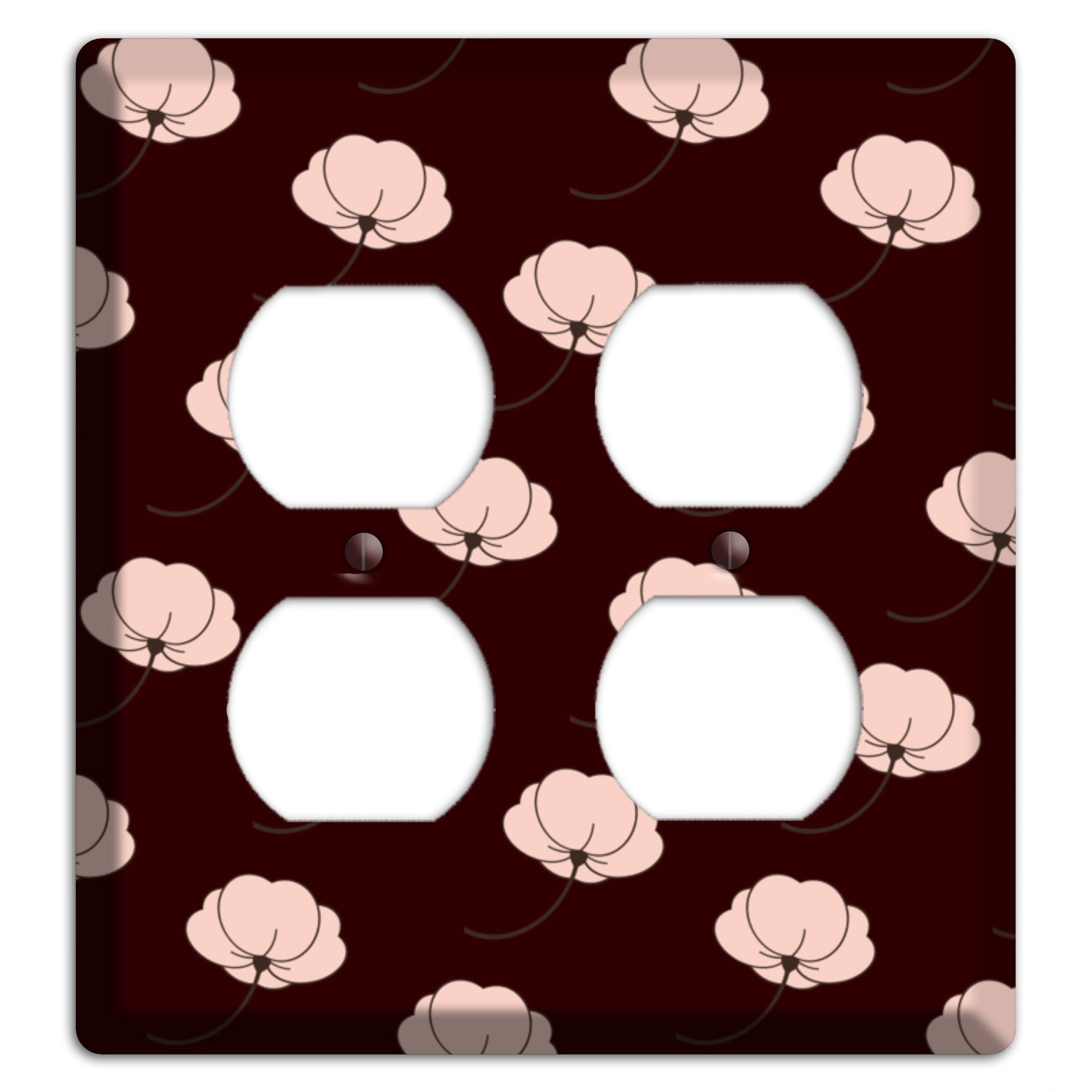 Asian Blossoms 2 Duplex Wallplate