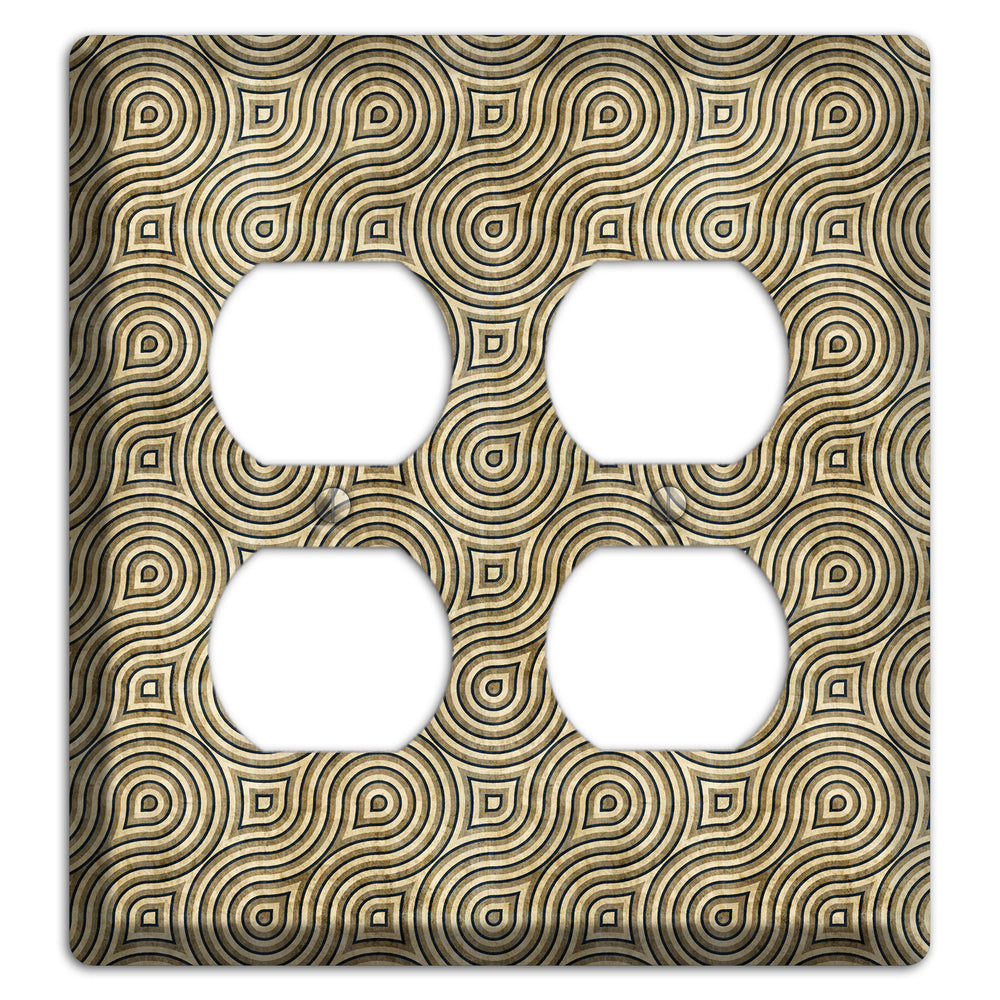 Olive Swirl 2 Duplex Wallplate