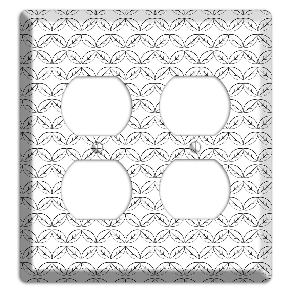 Leaves Style K 2 Duplex Wallplate