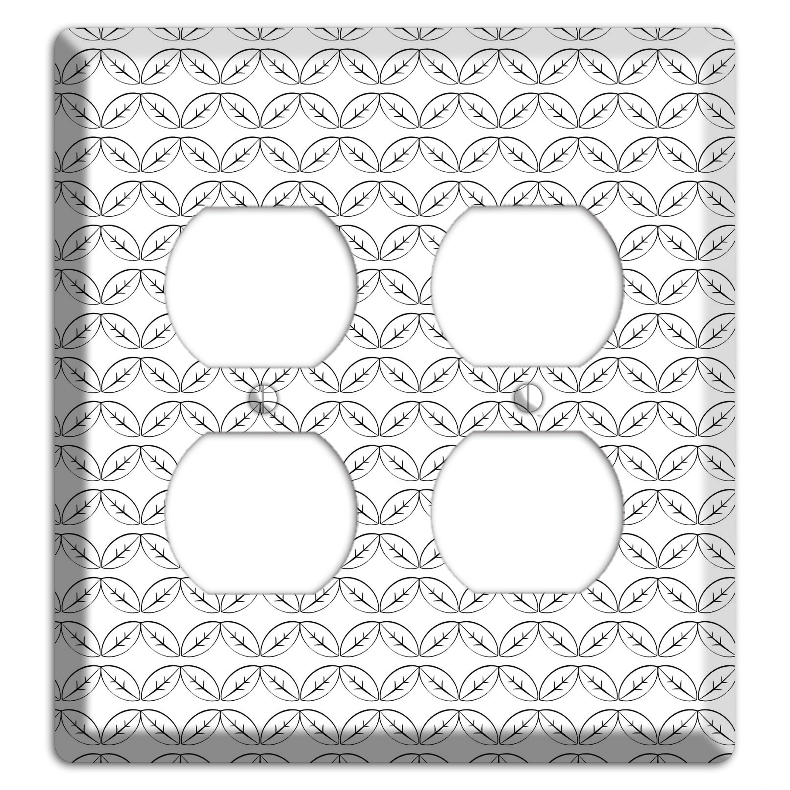 Leaves Style K 2 Duplex Wallplate