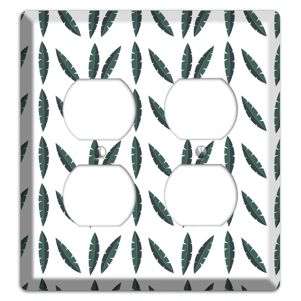 Leaves Style HH 2 Duplex Wallplate