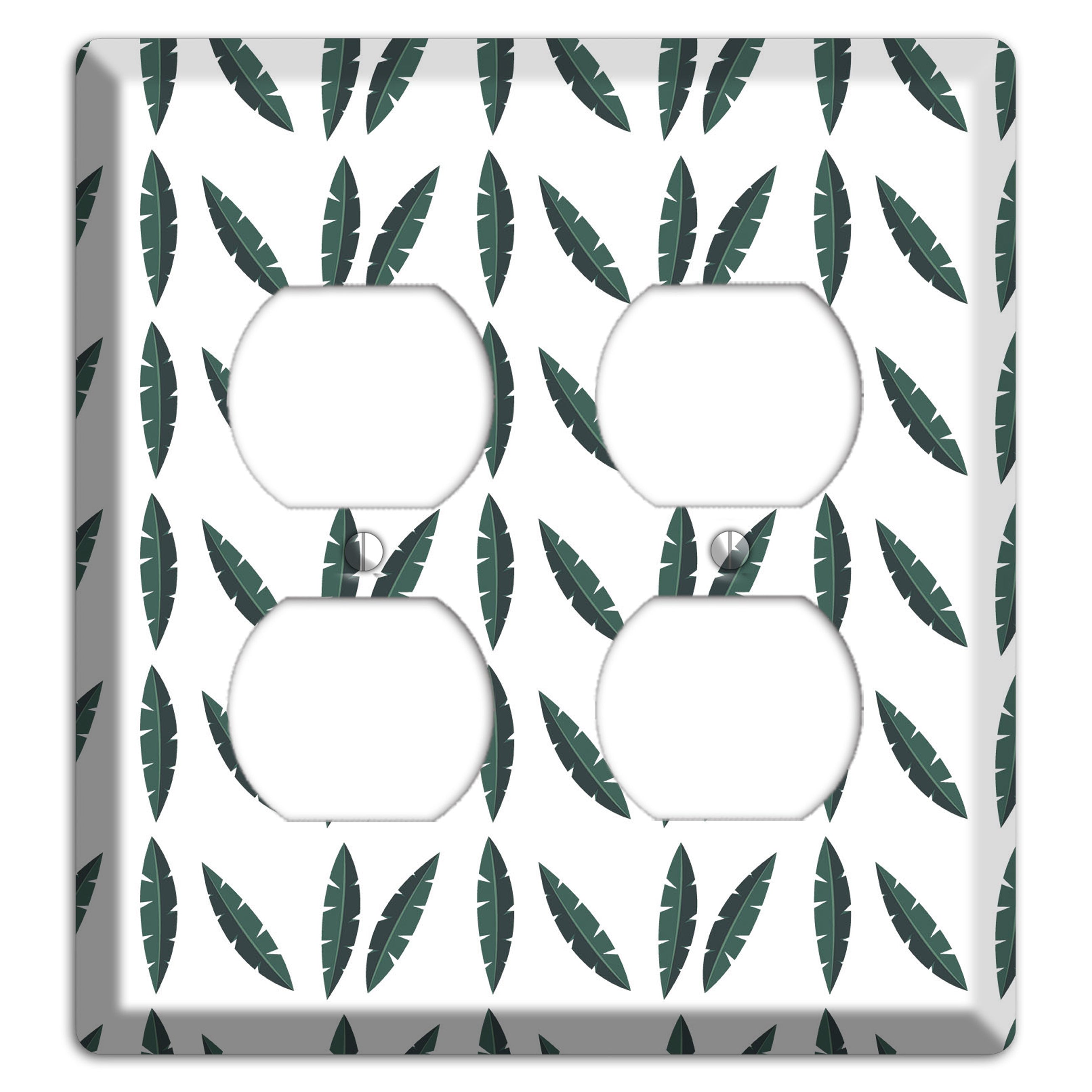 Leaves Style HH 2 Duplex Wallplate
