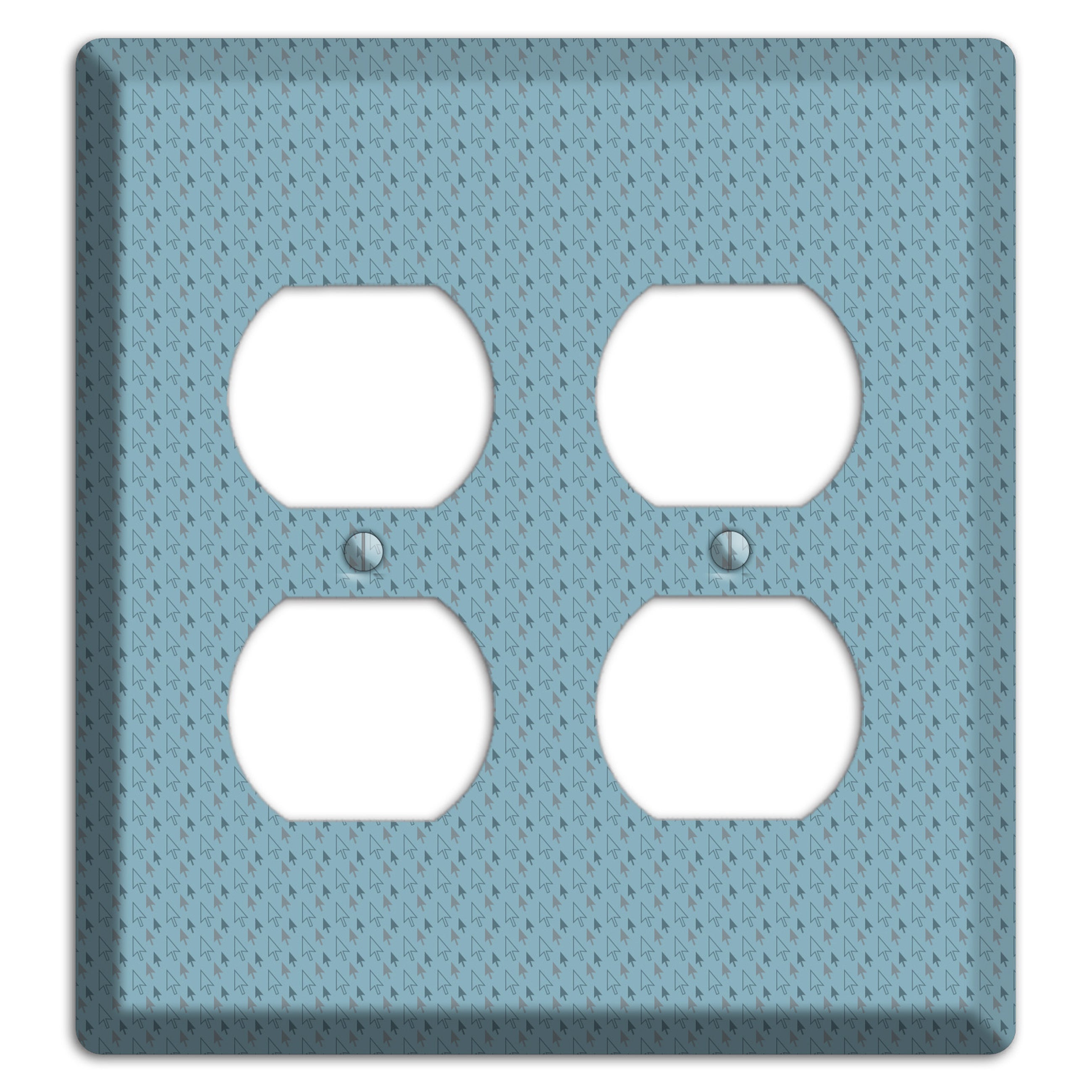 Blue Tiny Trees 2 Duplex Wallplate