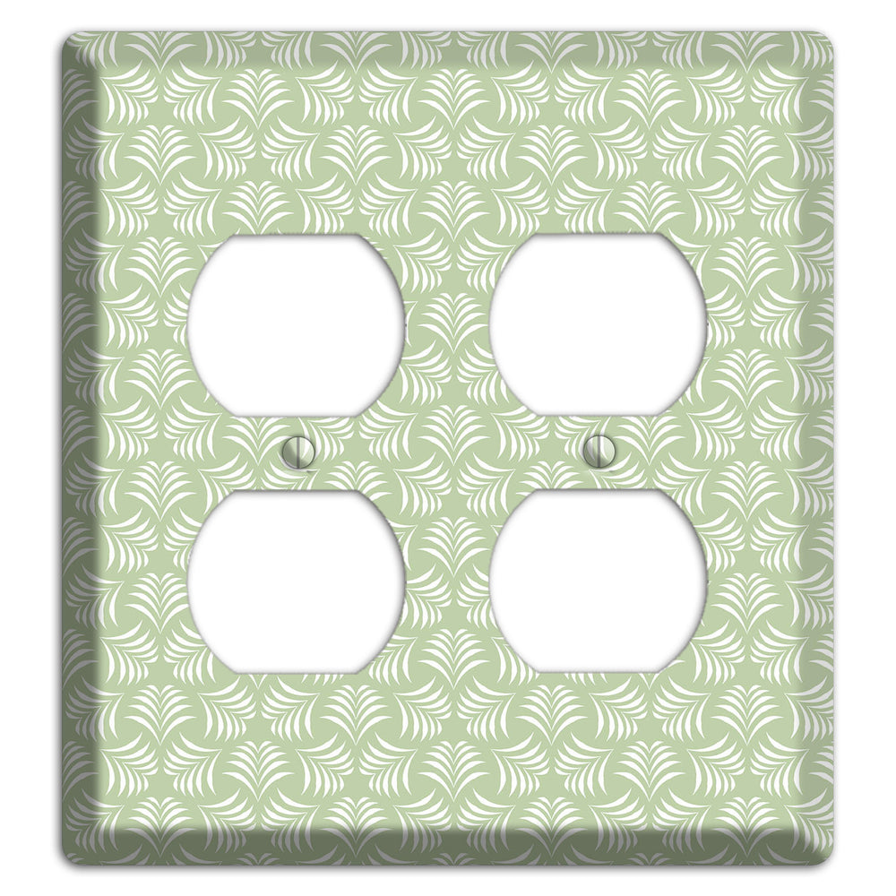 Leaves Style V 2 Duplex Wallplate