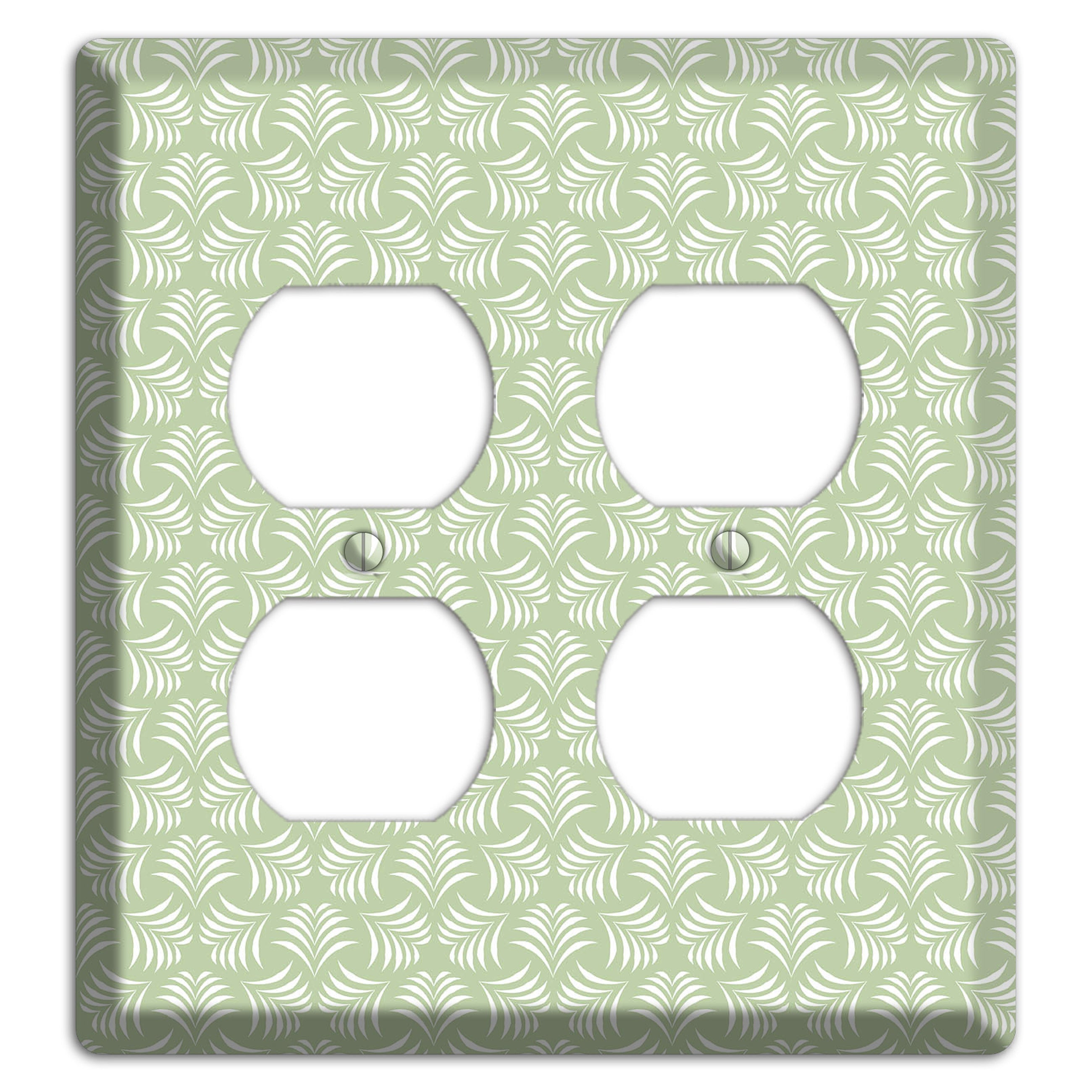 Leaves Style V 2 Duplex Wallplate