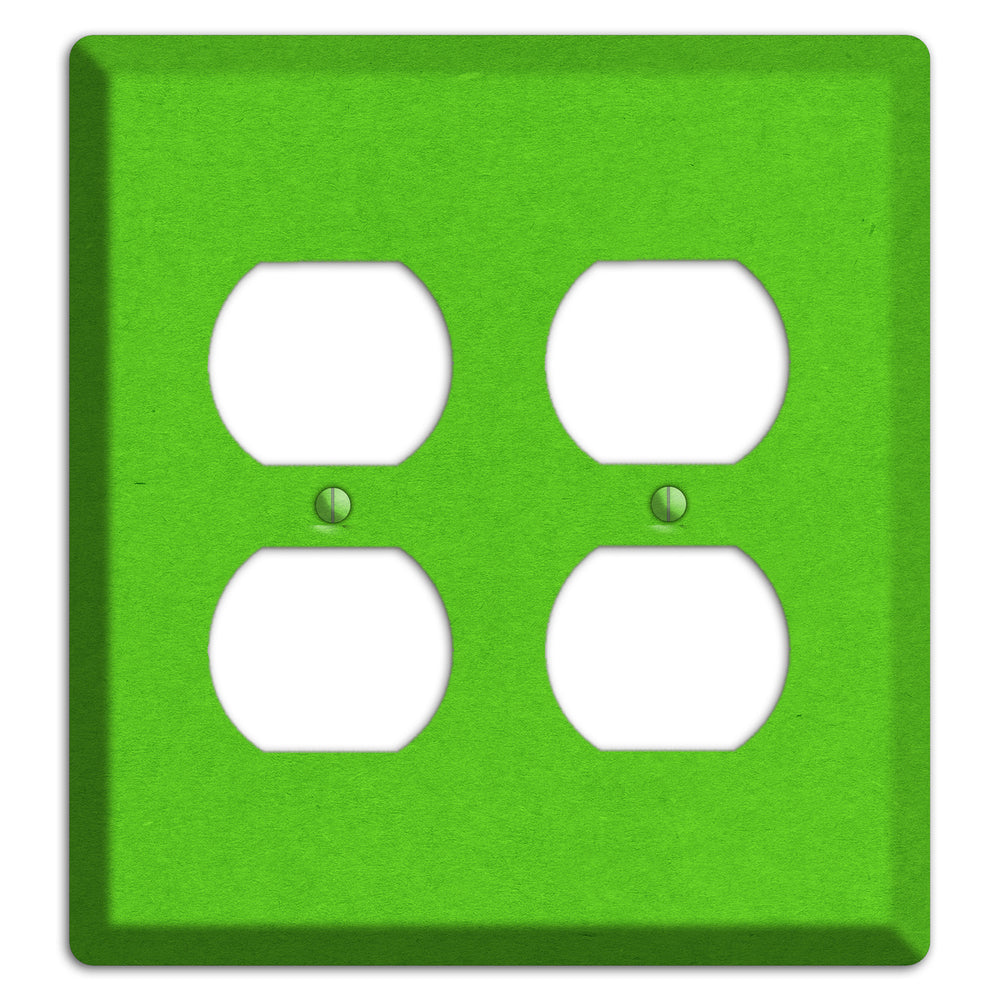 Kelly Green Kraft 2 Duplex Wallplate