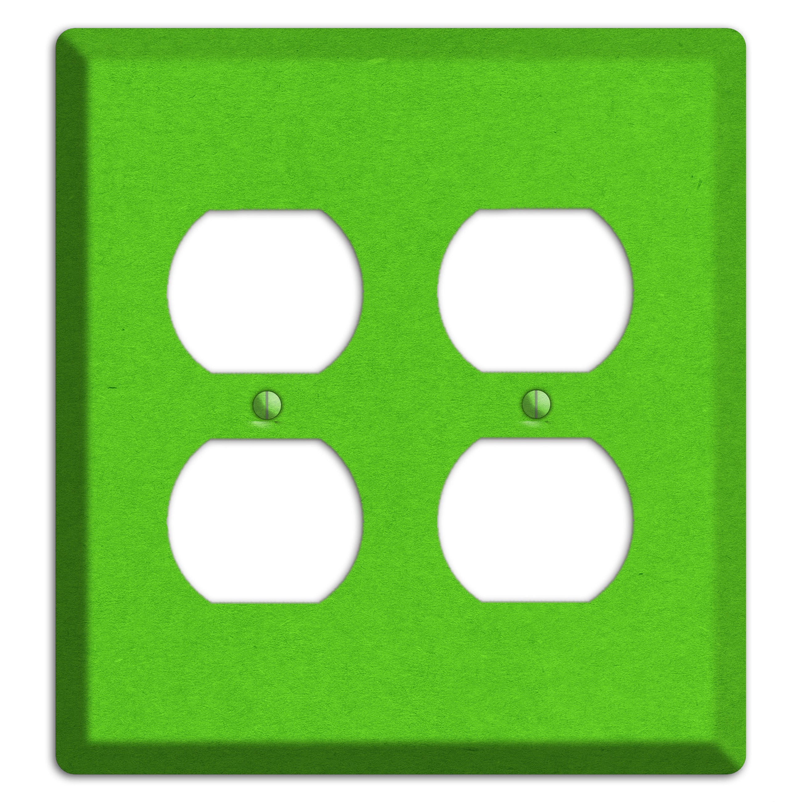 Kelly Green Kraft 2 Duplex Wallplate