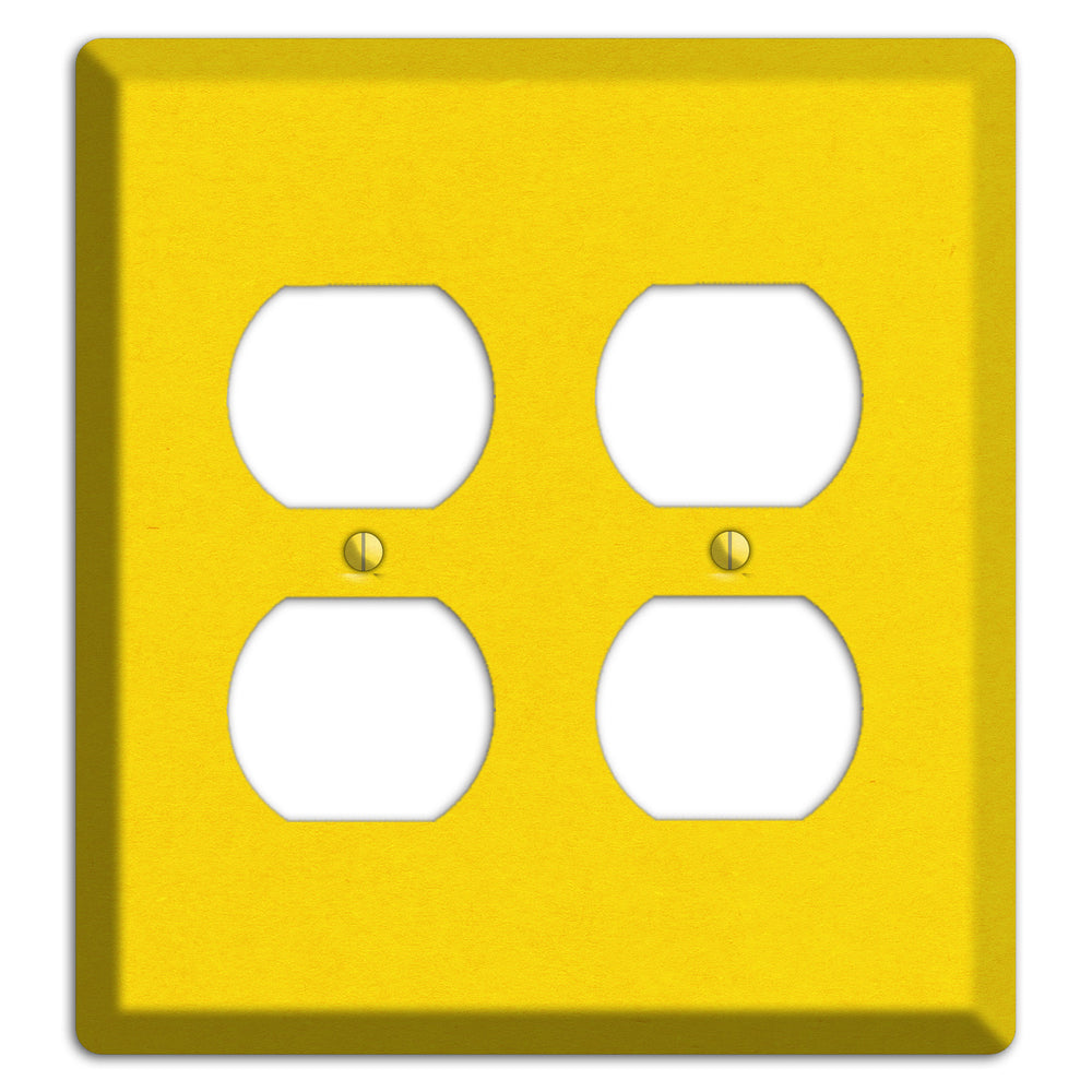 Moon Yellow Kraft 2 Duplex Wallplate