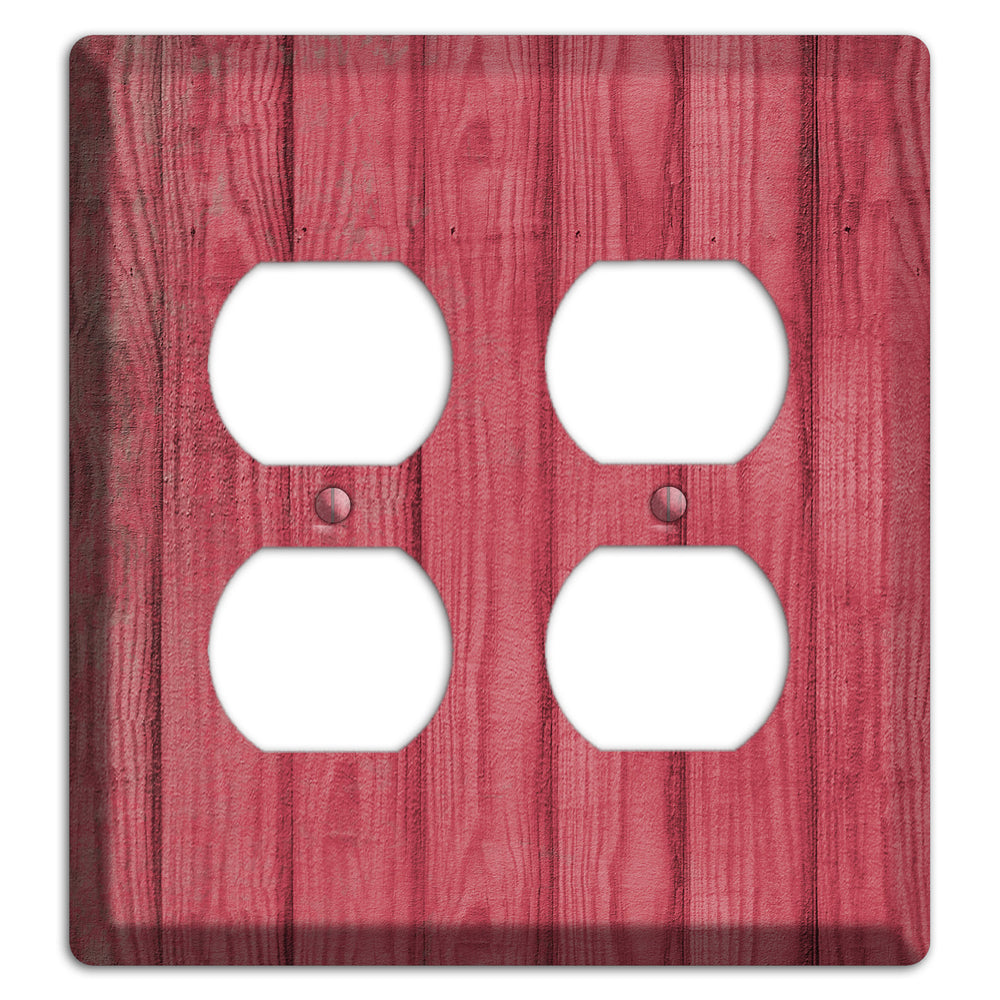 Fuzzy Wuzzy Weathered Wood 2 Duplex Wallplate