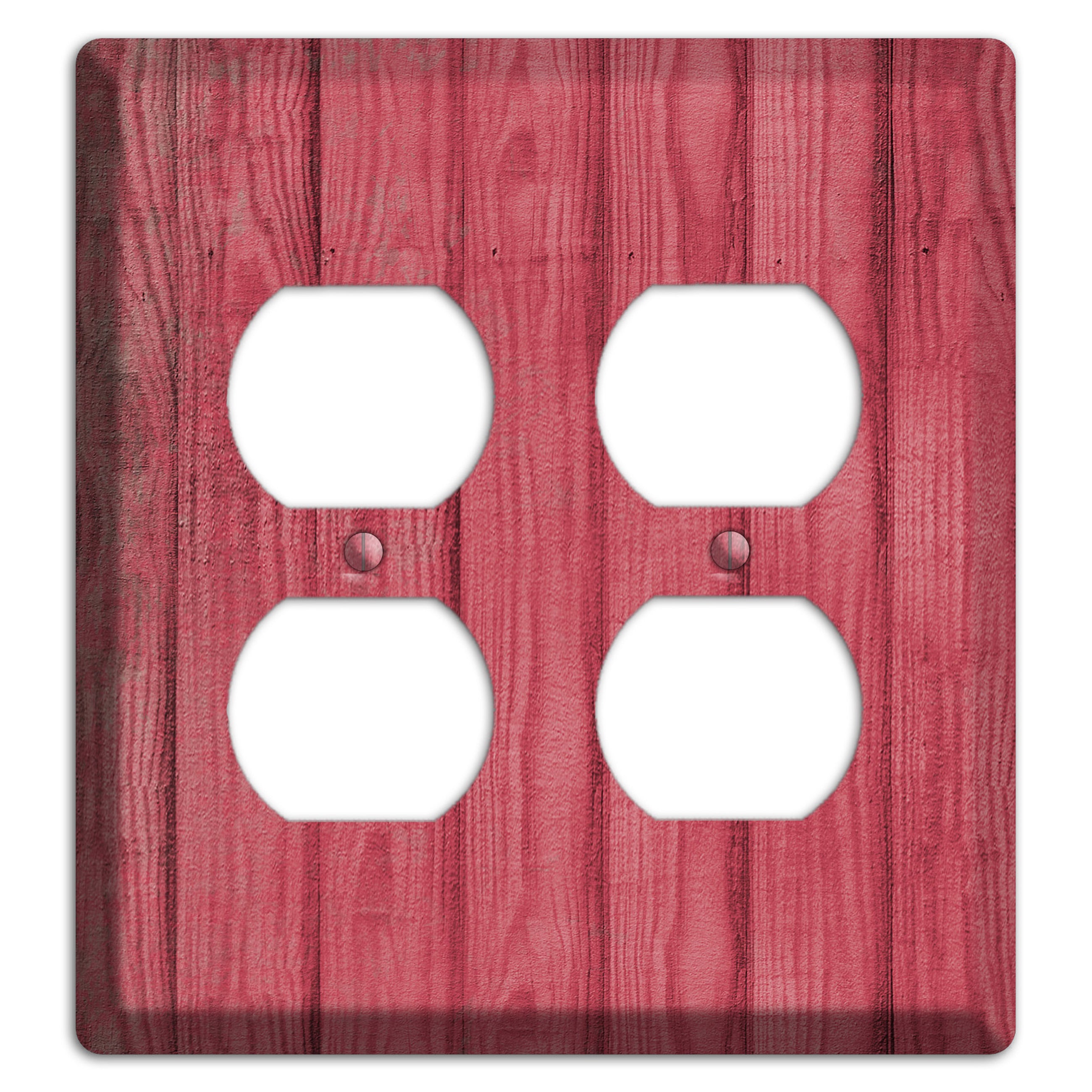 Fuzzy Wuzzy Weathered Wood 2 Duplex Wallplate