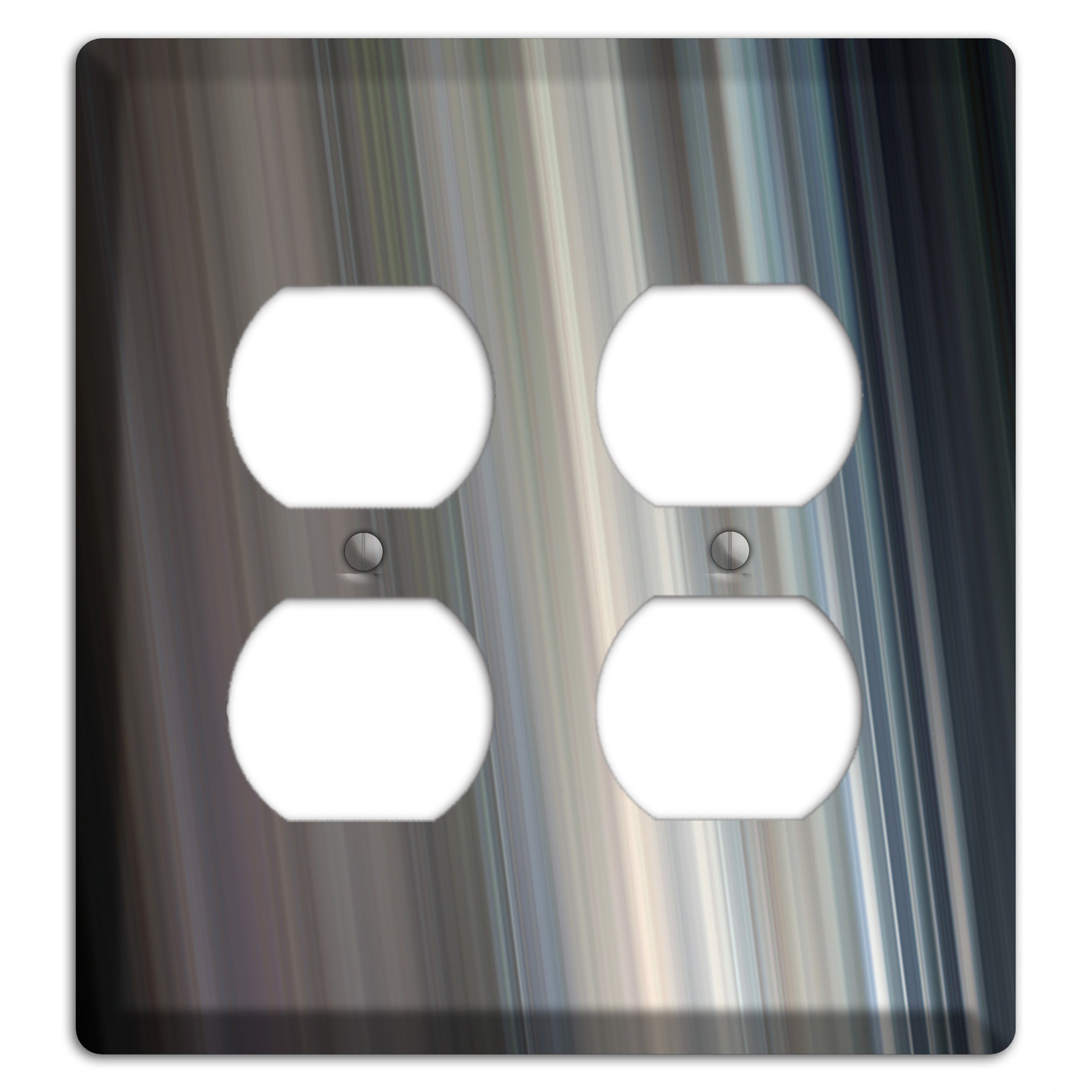 Blue Grey Ray of Light 2 Duplex Wallplate