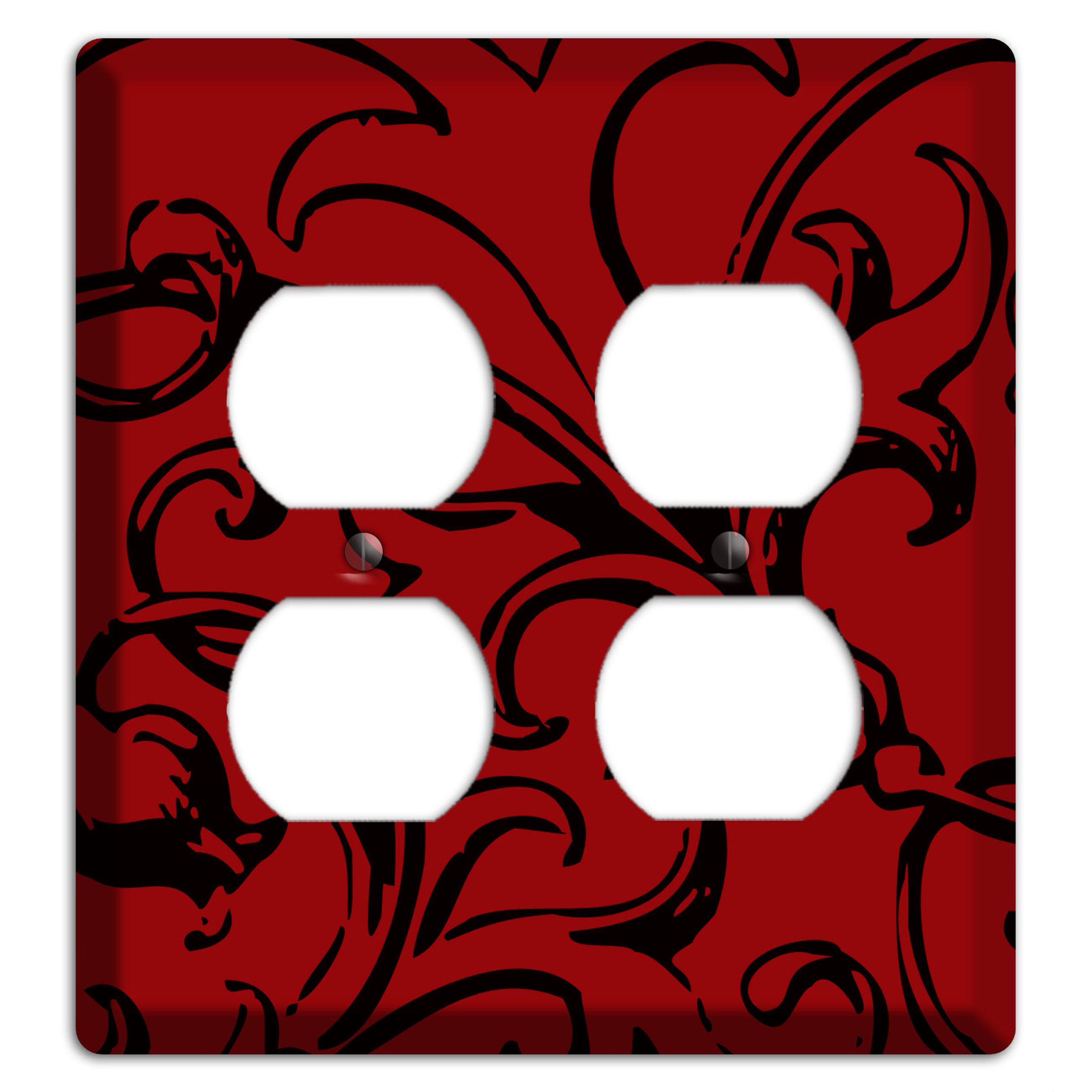 Victorian Red 2 Duplex Wallplate