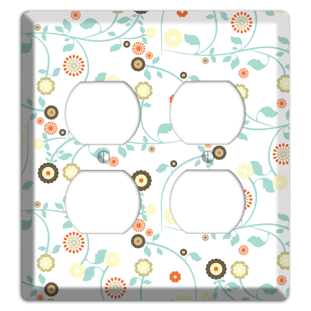 Cute Flowers 2 Duplex Wallplate