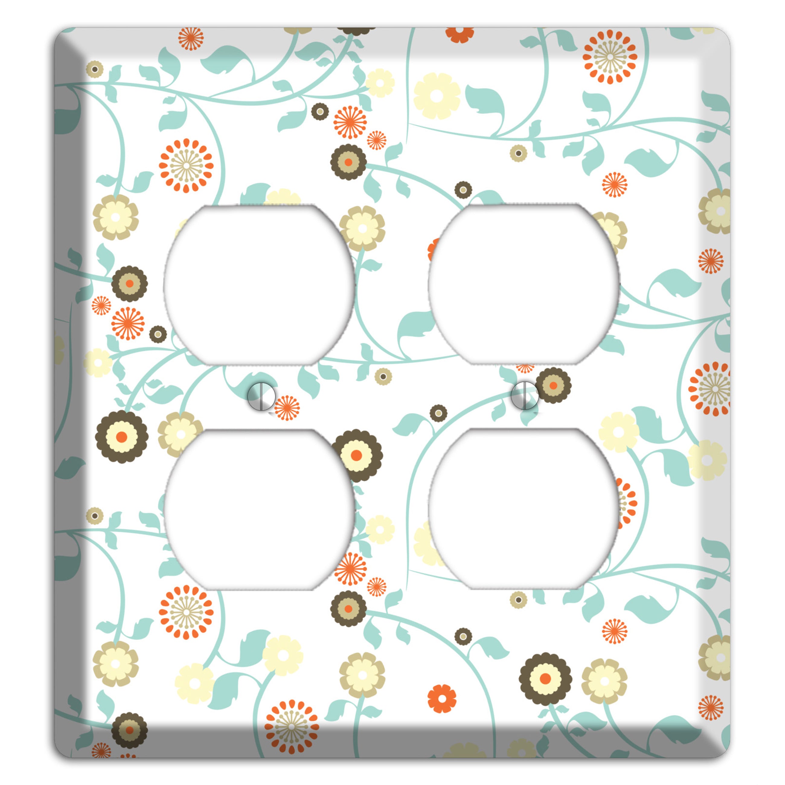 Cute Flowers 2 Duplex Wallplate