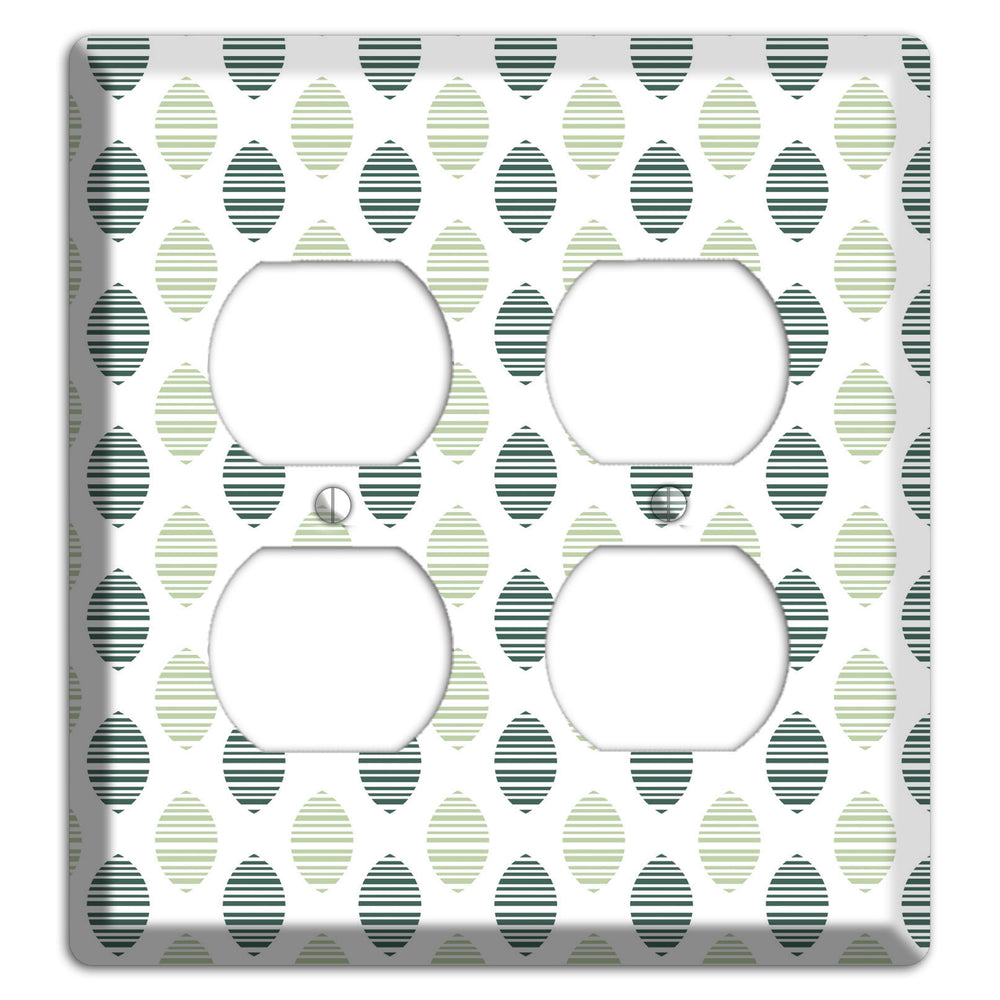 Leaves Style A 2 Duplex Wallplate
