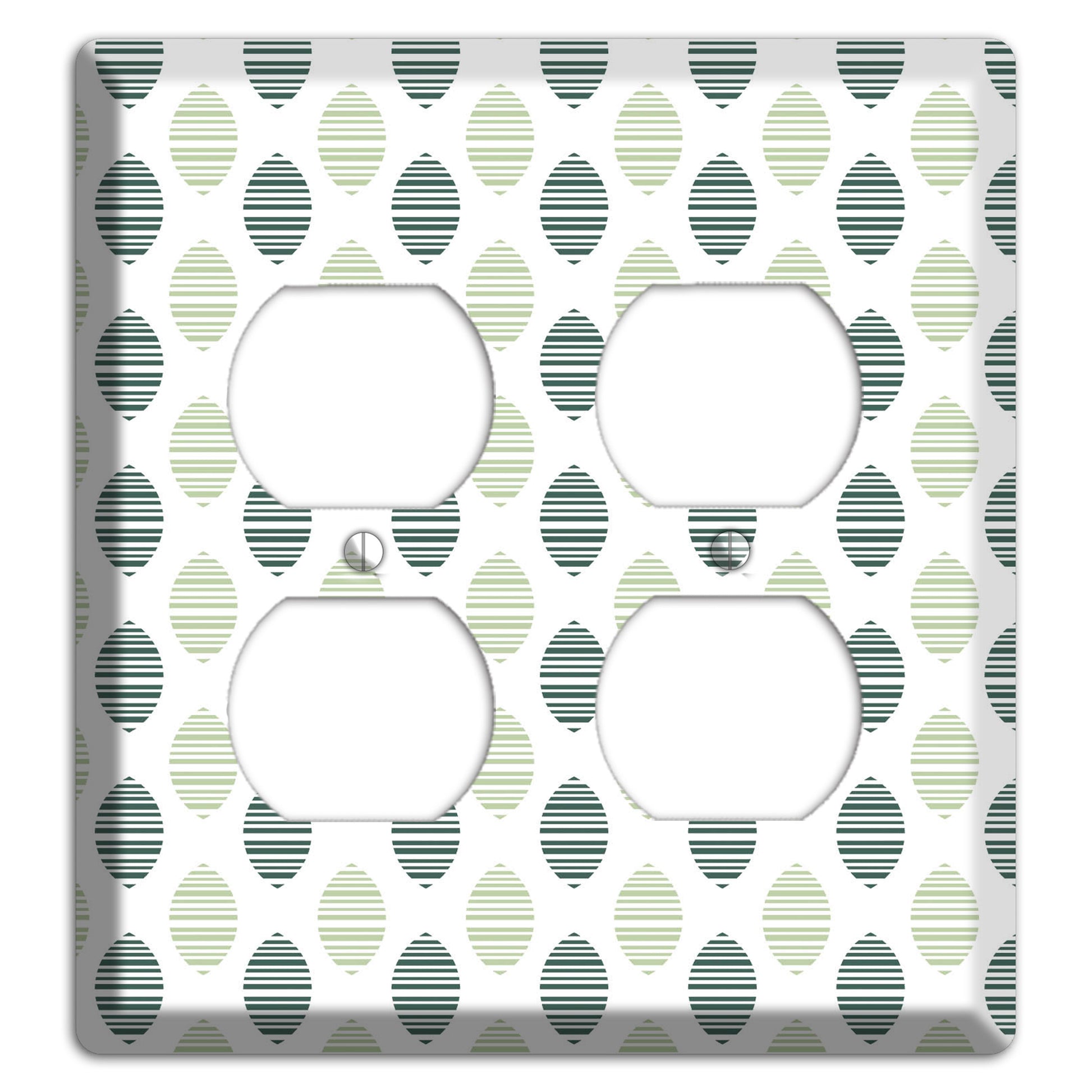 Leaves Style A 2 Duplex Wallplate