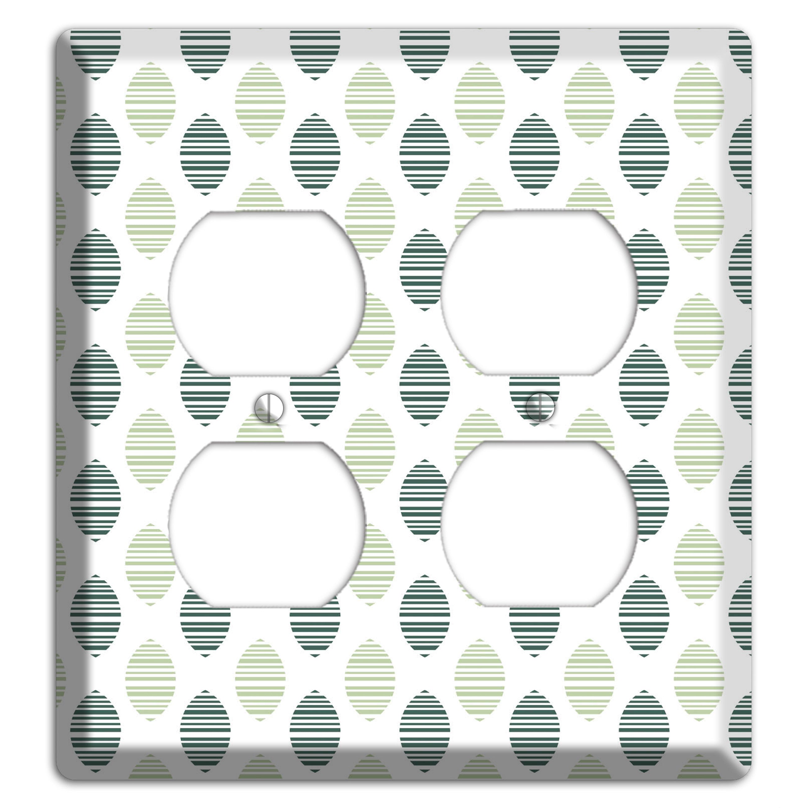 Leaves Style A 2 Duplex Wallplate