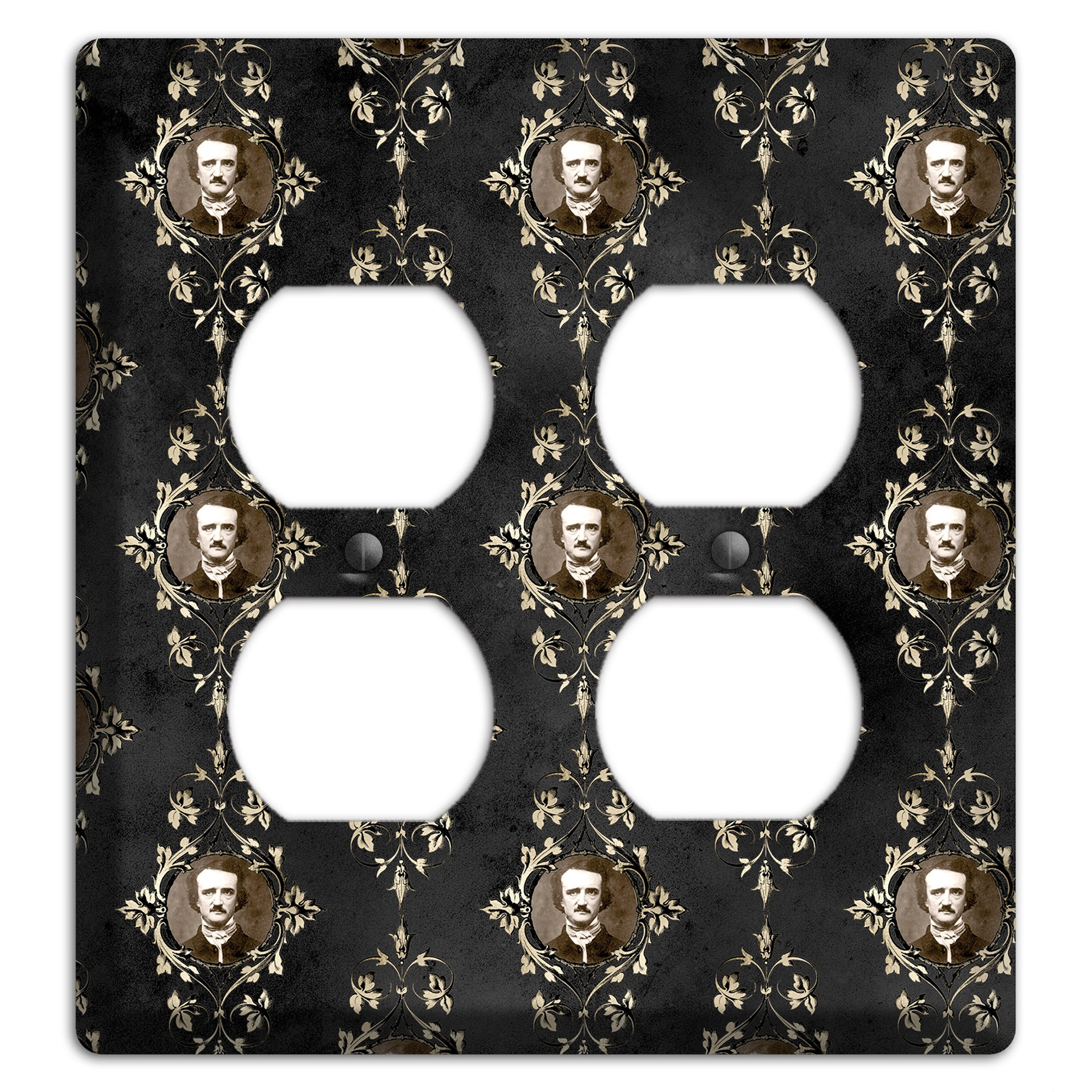 Edgar Allen Poe Self Portrait 2 Duplex Wallplate