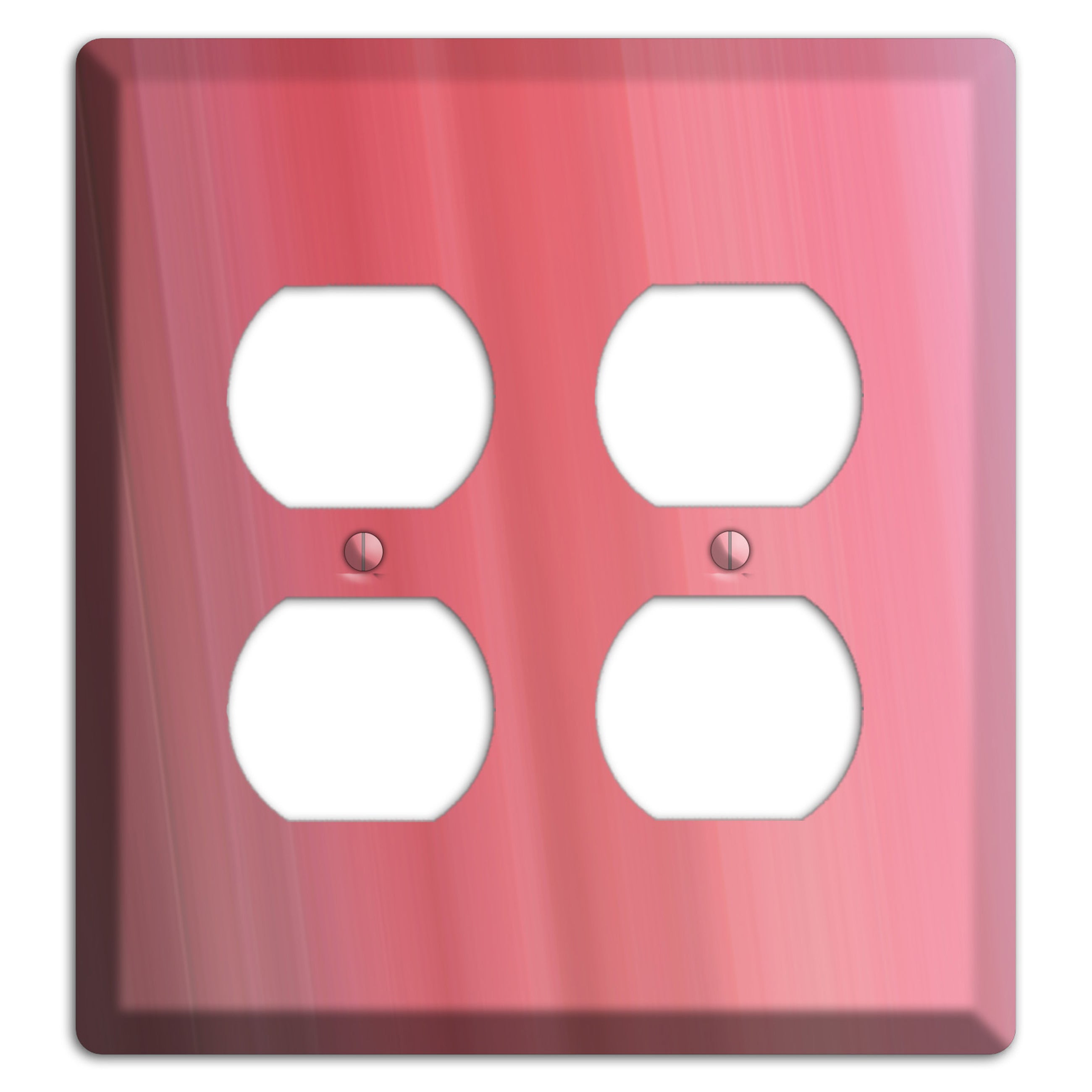 Coral Pink Ray of Light 2 Duplex Wallplate