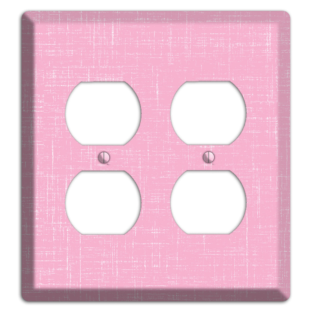 Chantilly Pink Texture 2 Duplex Wallplate
