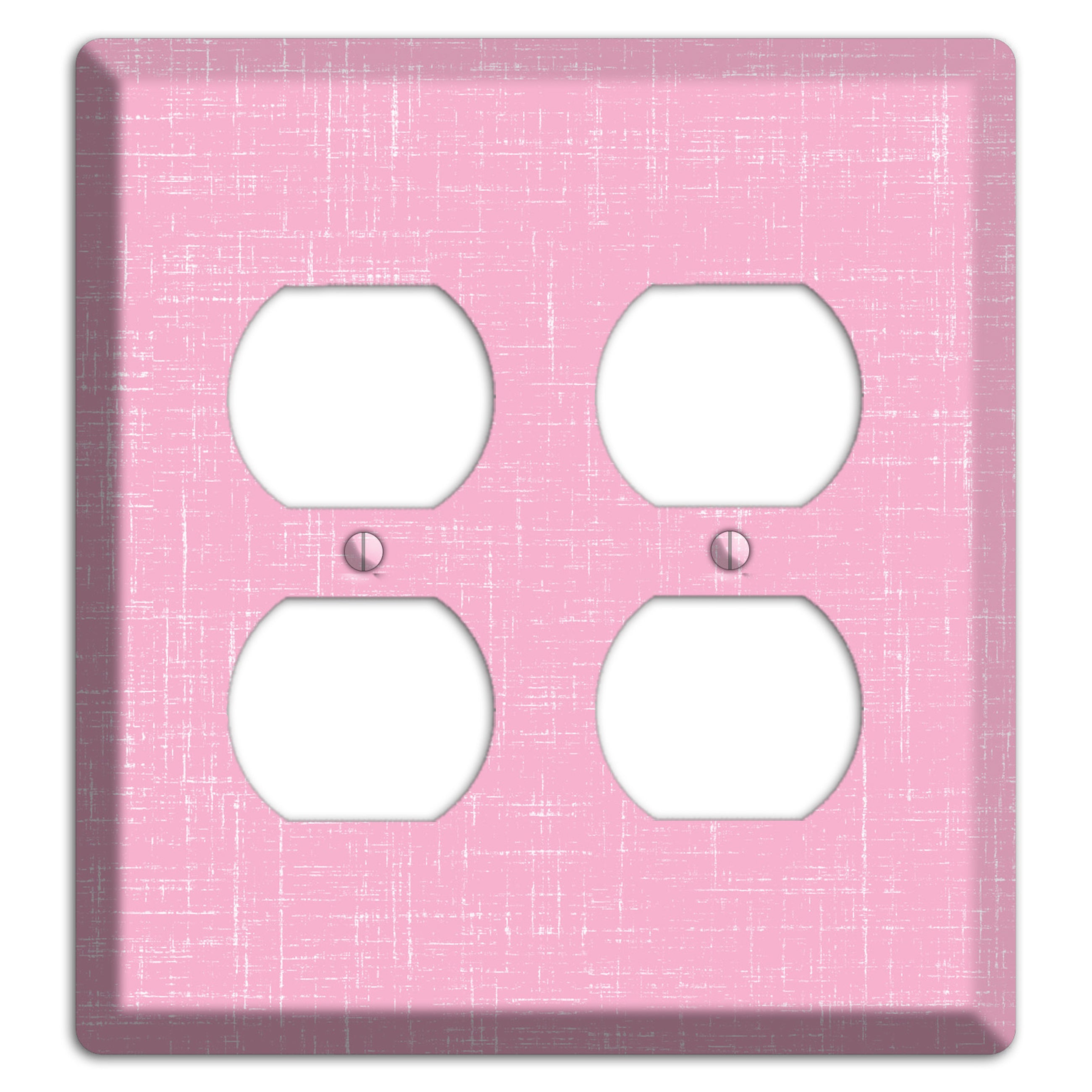 Chantilly Pink Texture 2 Duplex Wallplate
